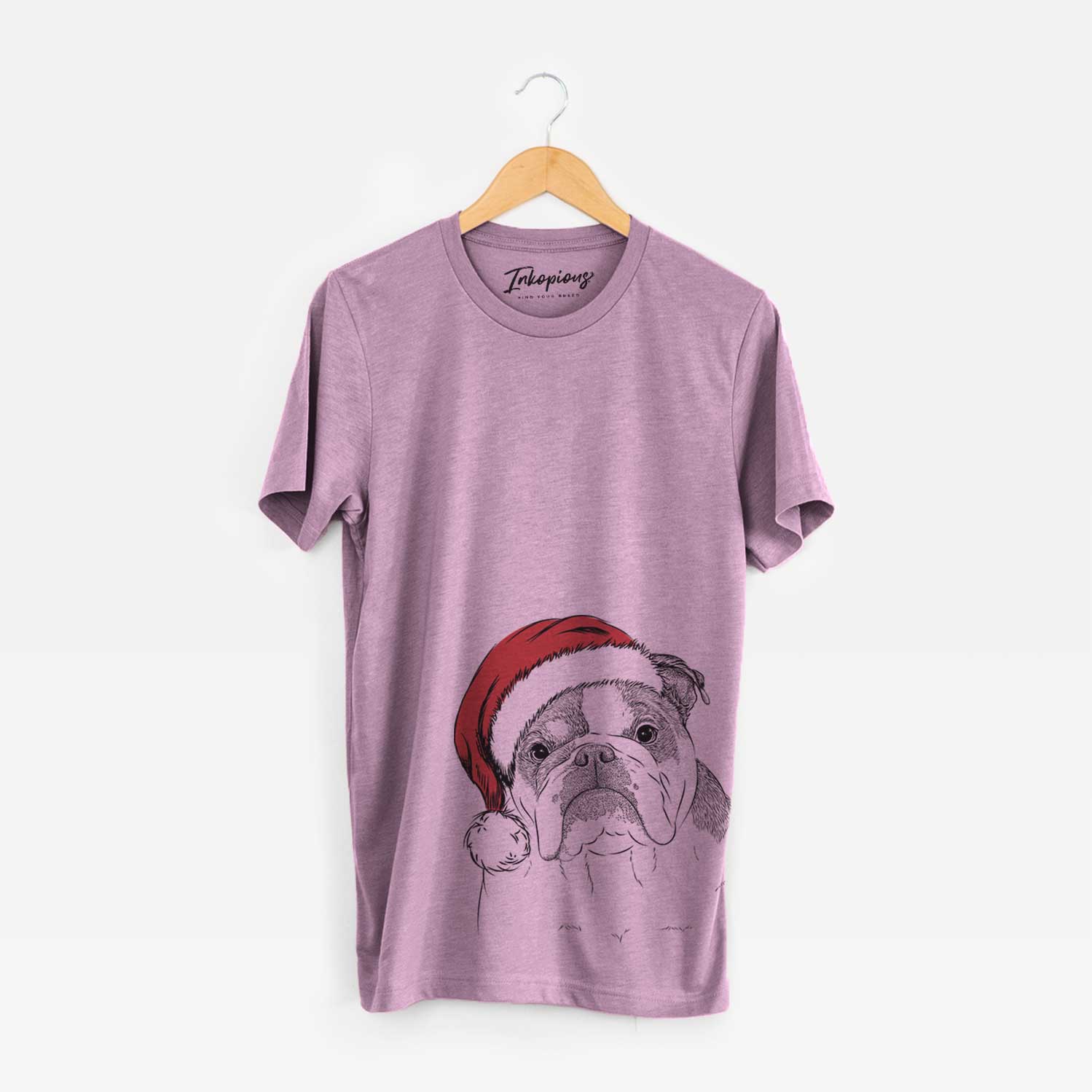 Santa Jack the English Bulldog - Unisex Crewneck