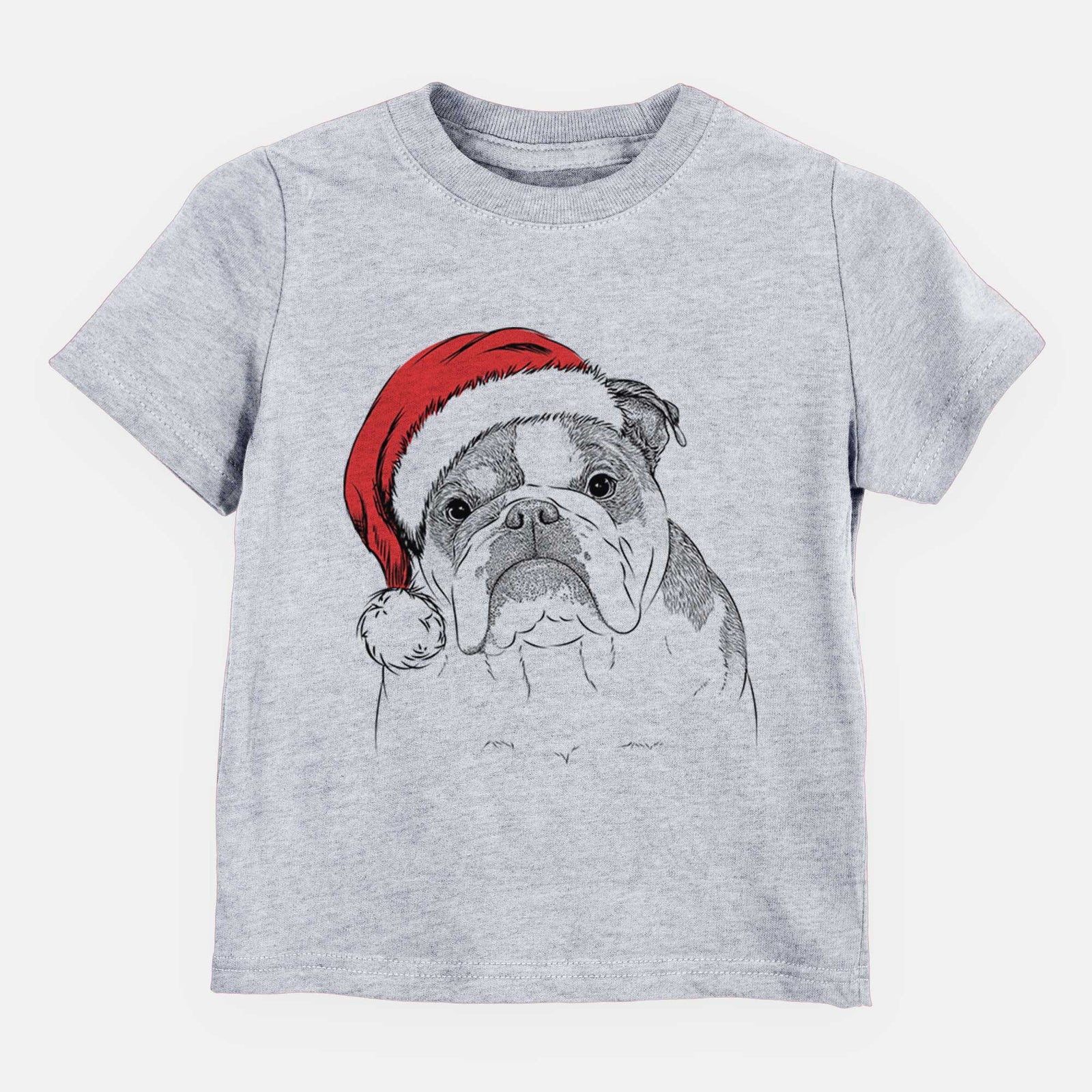 Santa Jack the English Bulldog - Kids/Youth/Toddler Shirt