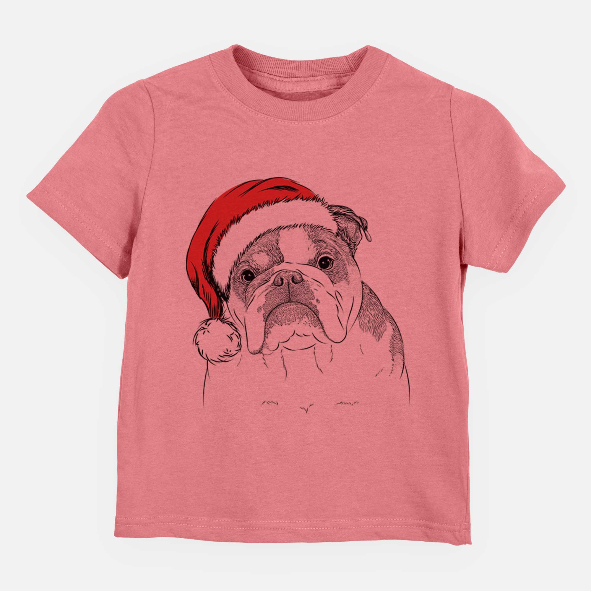 Santa Jack the English Bulldog - Kids/Youth/Toddler Shirt