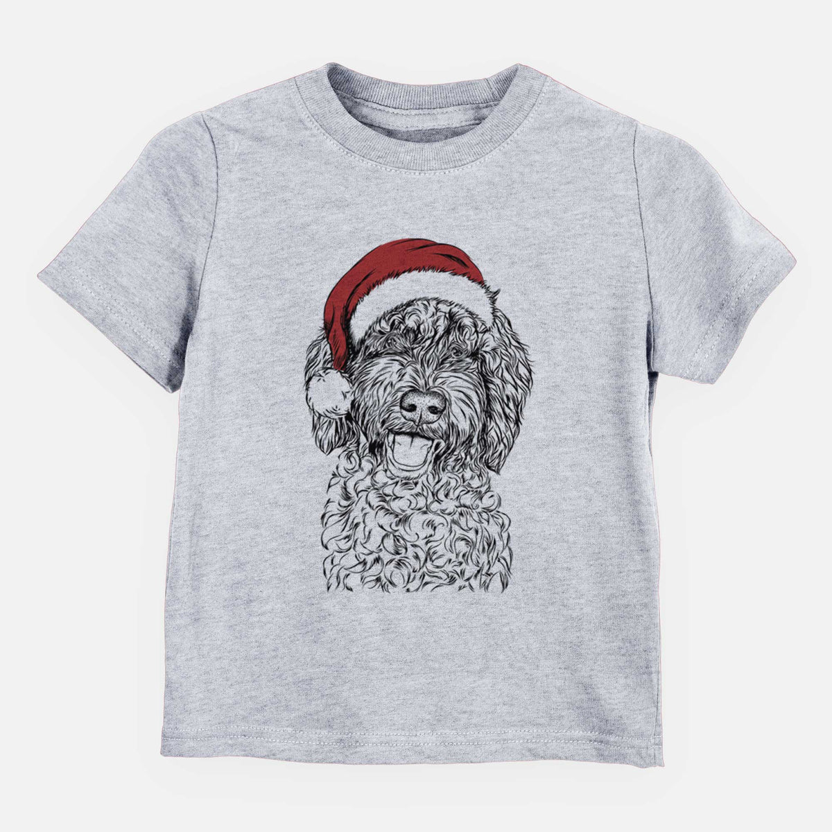 Santa Jack the Chocolate Labradoodle - Kids/Youth/Toddler Shirt