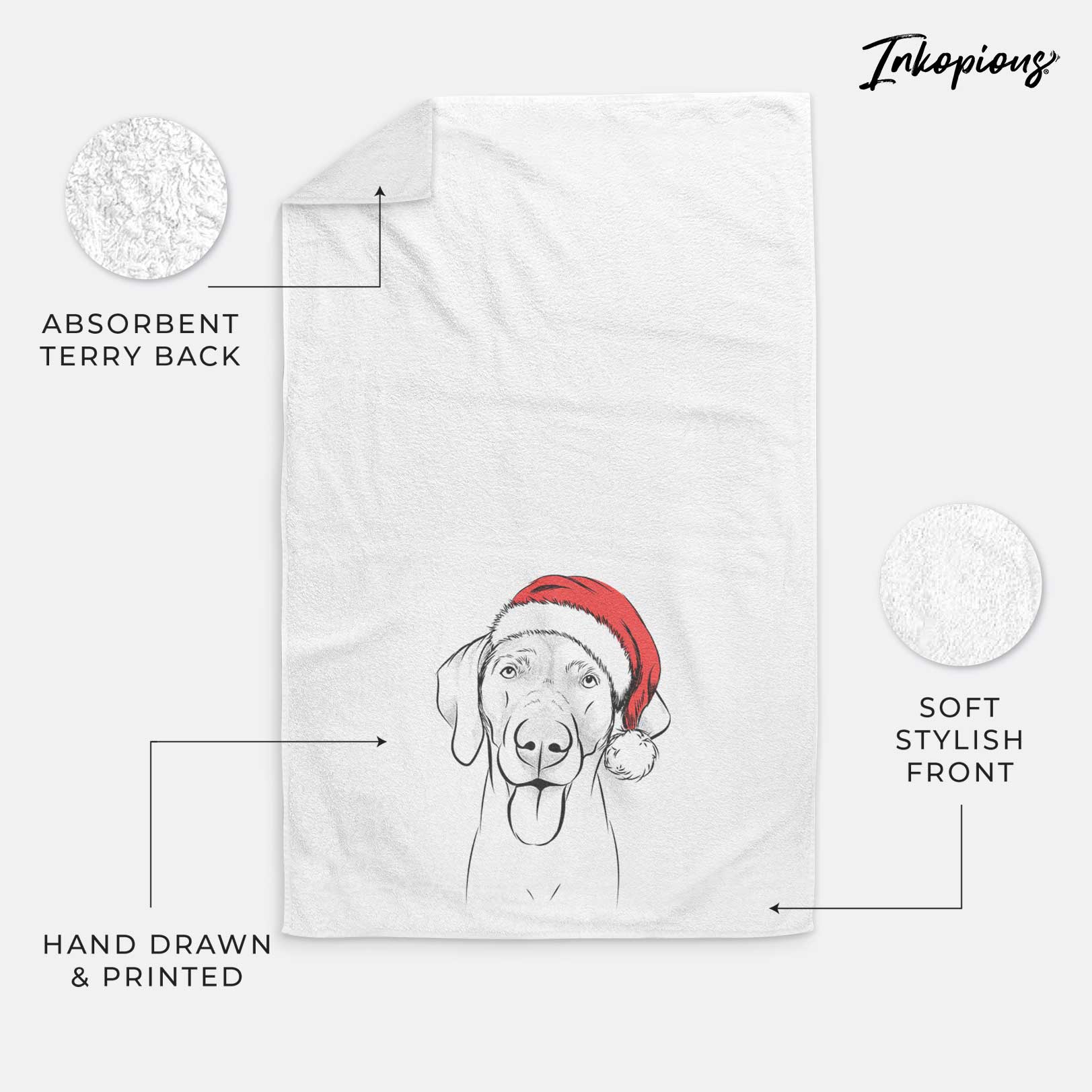 Jackson the Weimaraner Decorative Hand Towel