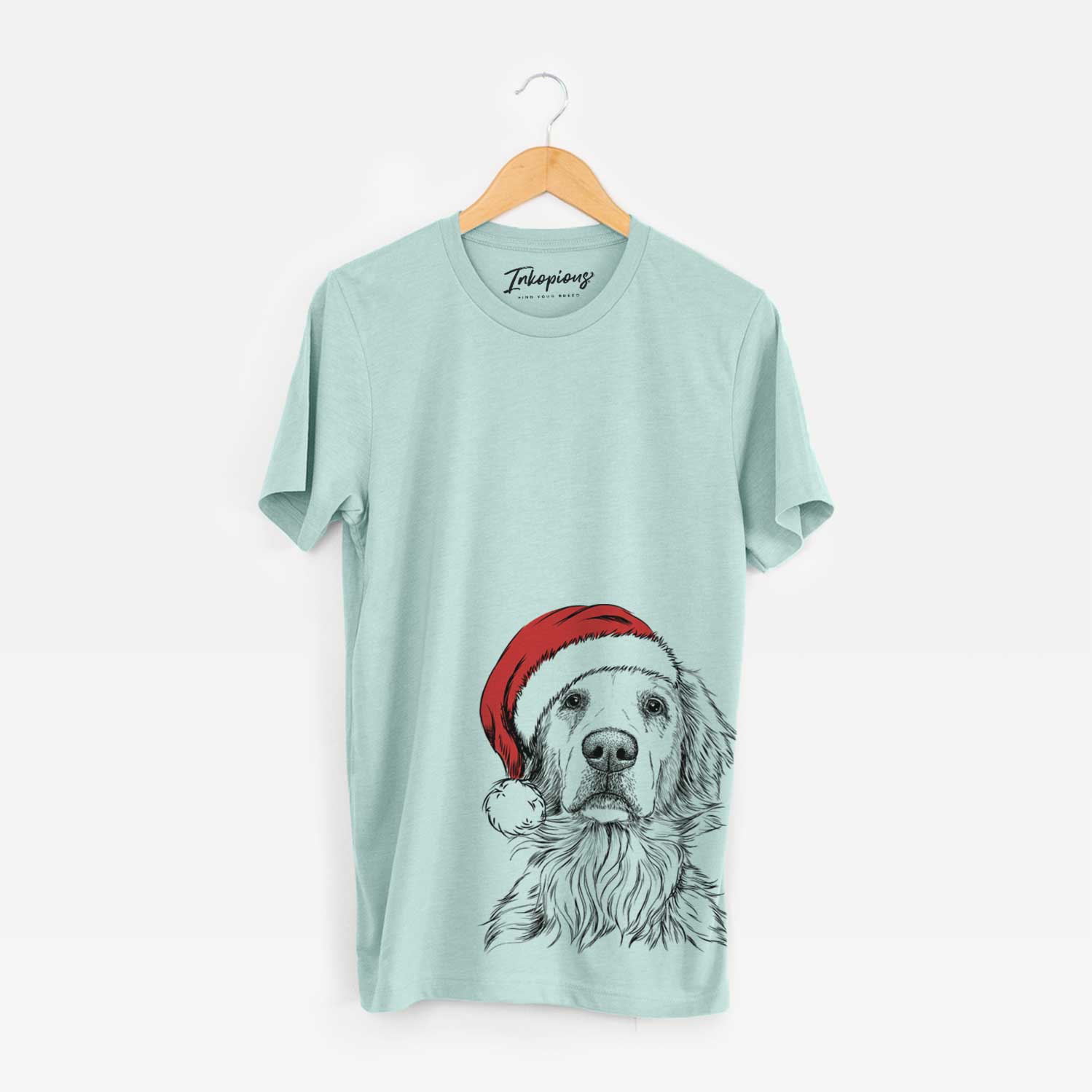 Santa Jake aroni the Golden Retriever - Unisex Crewneck
