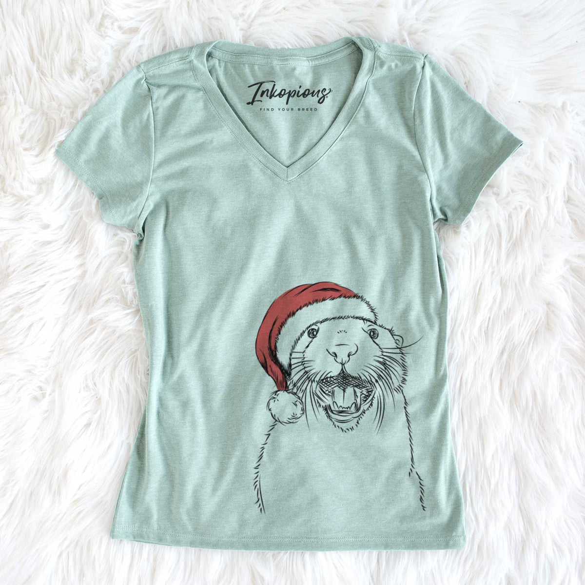 Jasper the River Otter - Women's V-neck Shirt