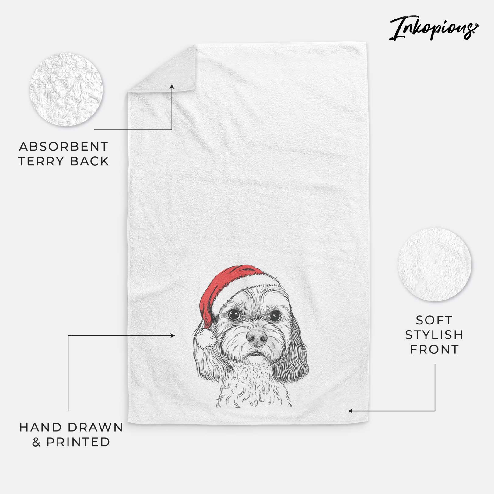 Jasper Diggins the Cavapoo Decorative Hand Towel