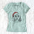 Santa Jasper Diggins the Cavapoo - Women's V-neck Shirt