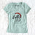 Santa Jasper Joe the Brussels Griffon - Women's V-neck Shirt