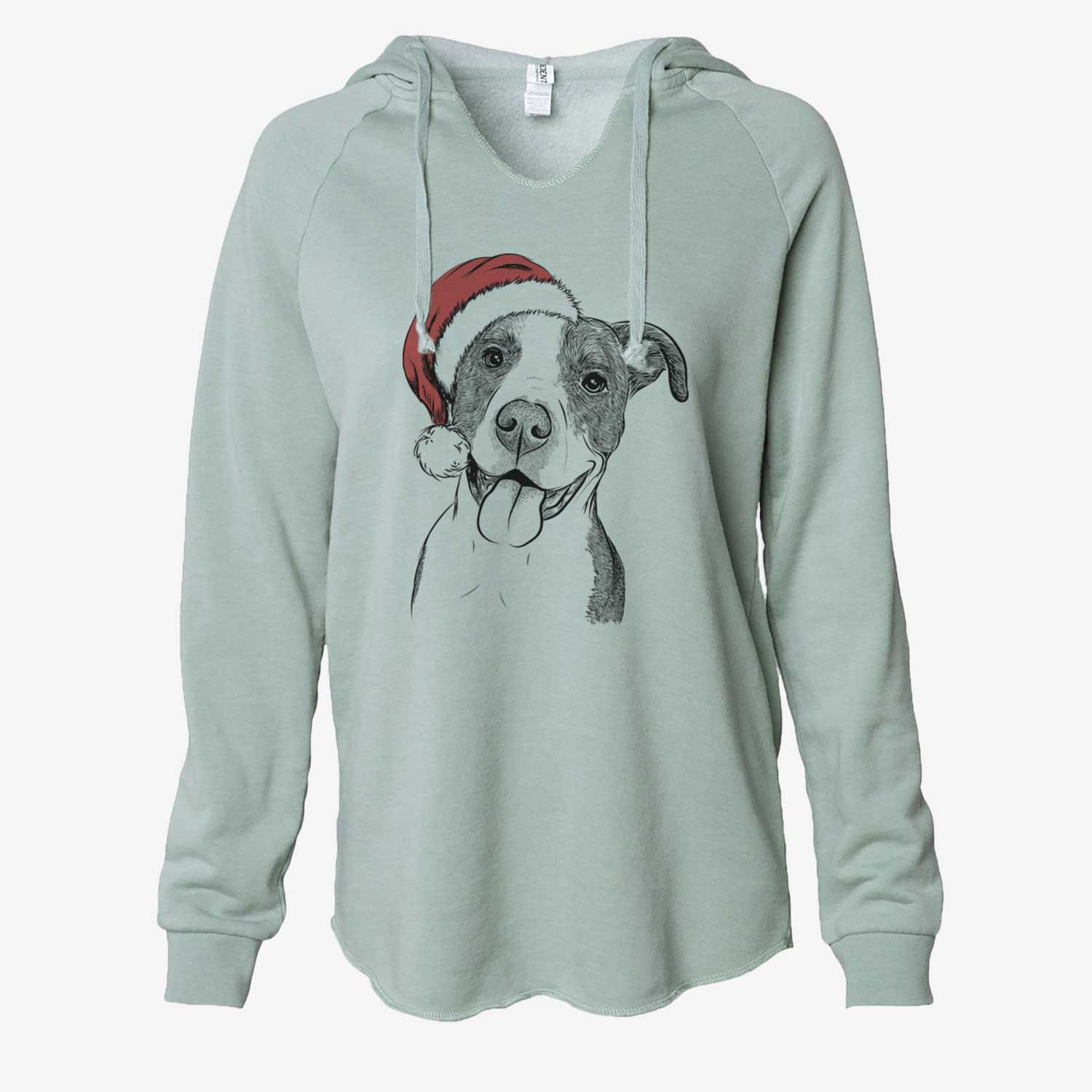 Jax the American Pitbull Terrier Mix - Cali Wave Hooded Sweatshirt