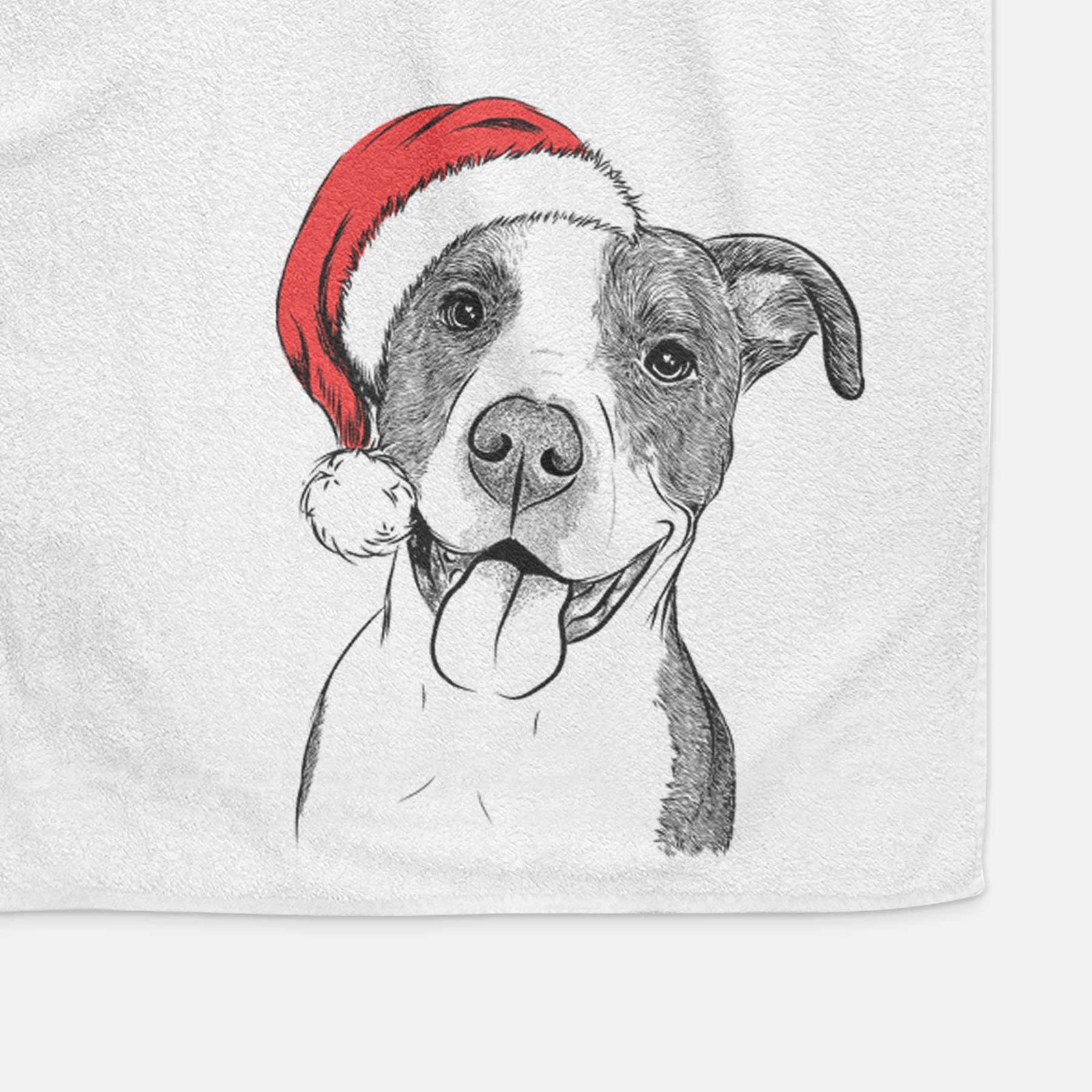 Jax the American Pitbull Terrier Mix Decorative Hand Towel