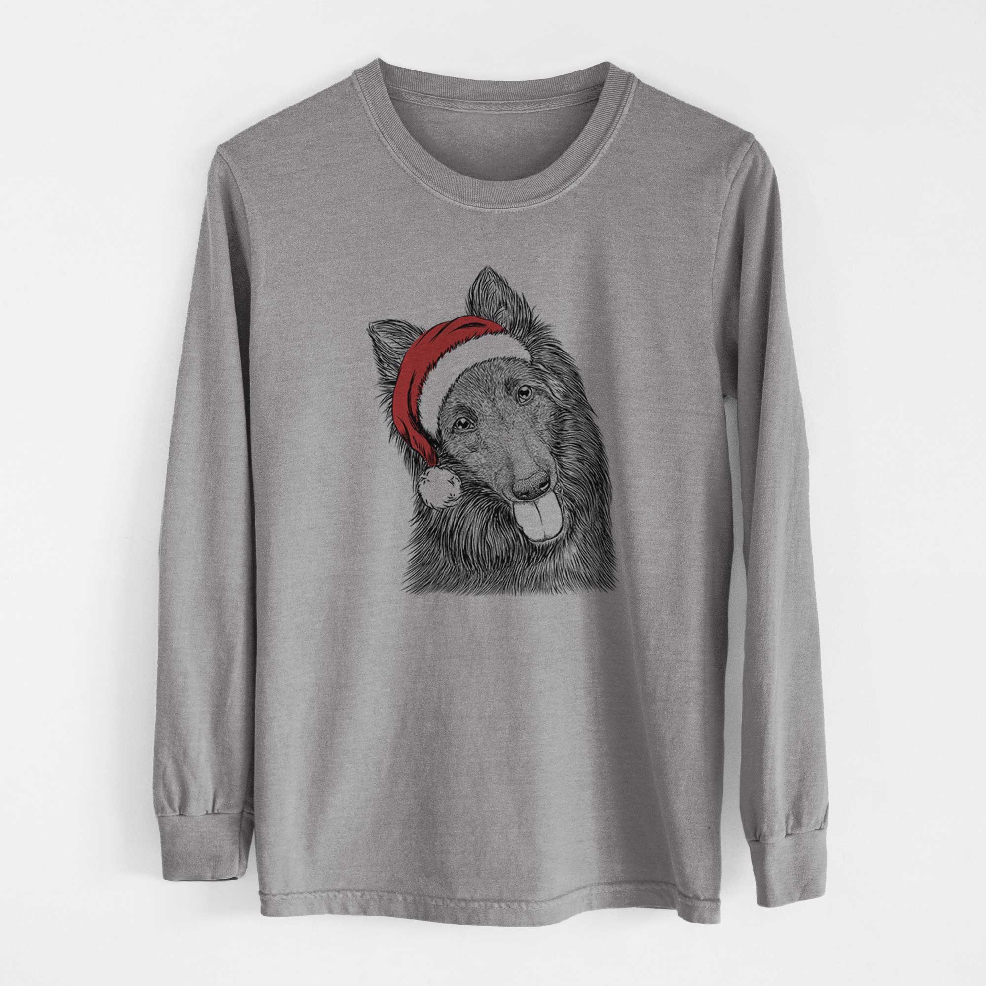 Santa Jaxx the Belgian Tervuren - Heavyweight 100% Cotton Long Sleeve