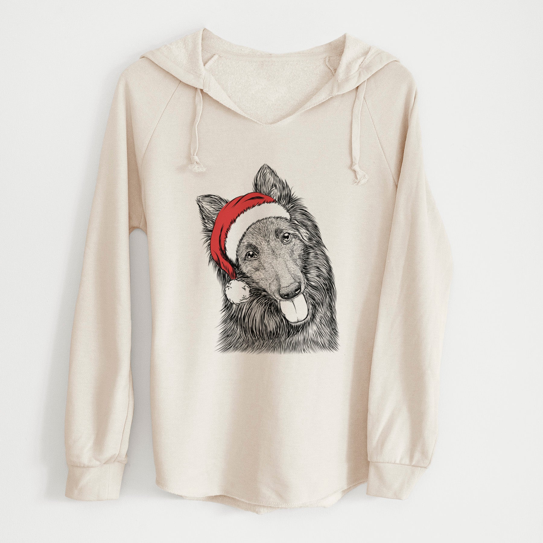 Santa Jaxx the Belgian Tervuren - Cali Wave Hooded Sweatshirt