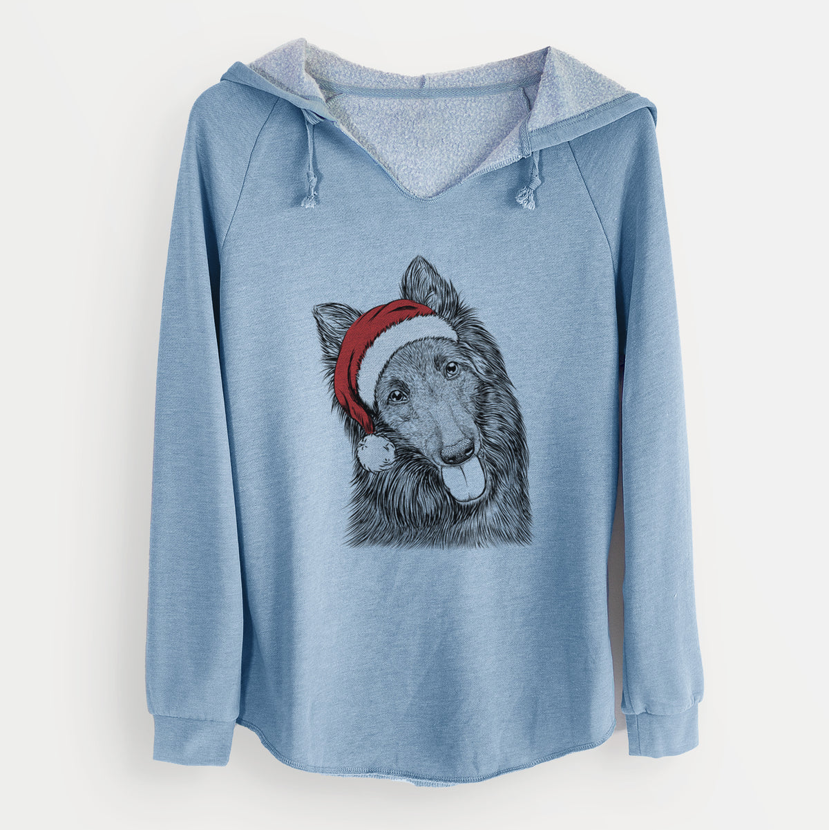 Santa Jaxx the Belgian Tervuren - Cali Wave Hooded Sweatshirt