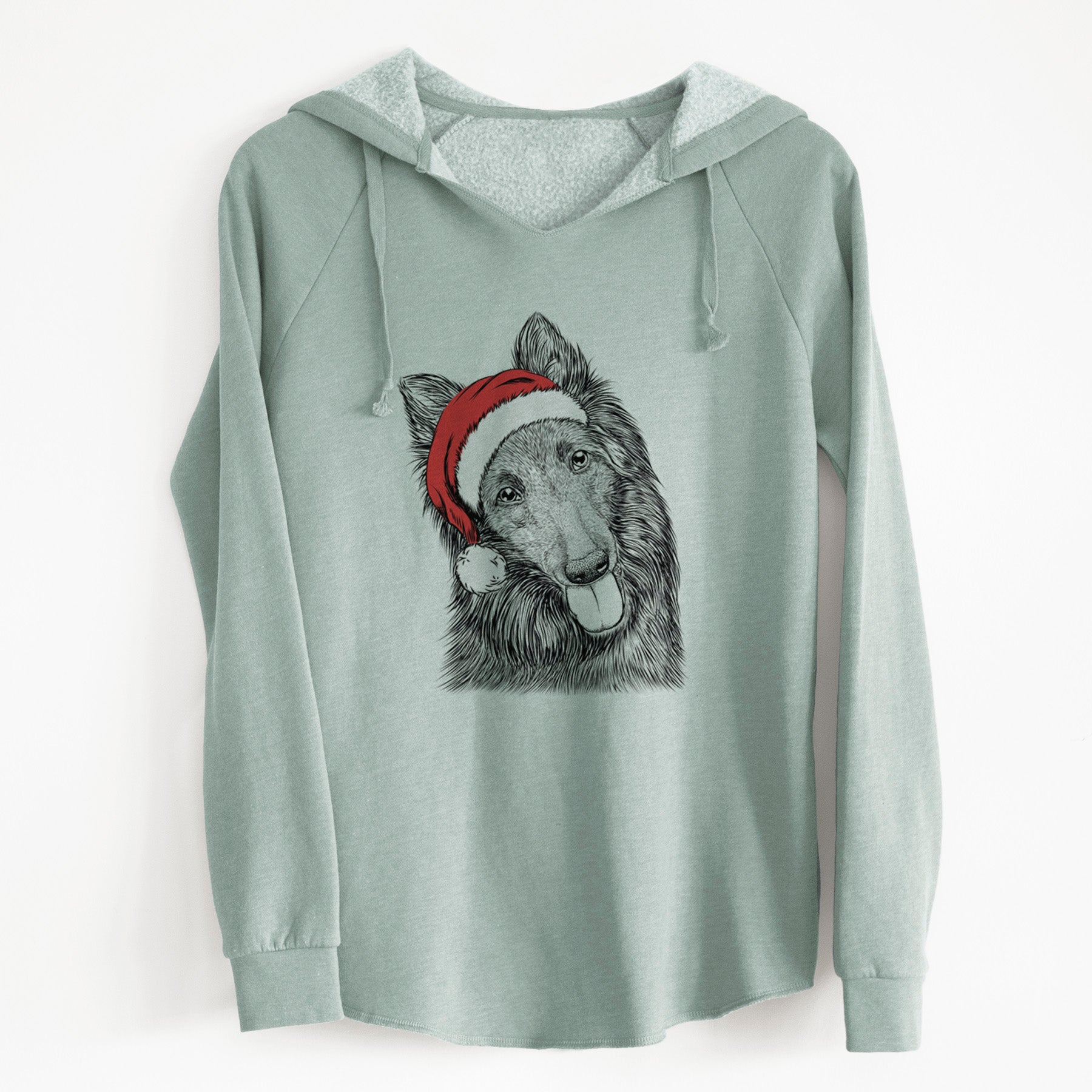 Santa Jaxx the Belgian Tervuren - Cali Wave Hooded Sweatshirt