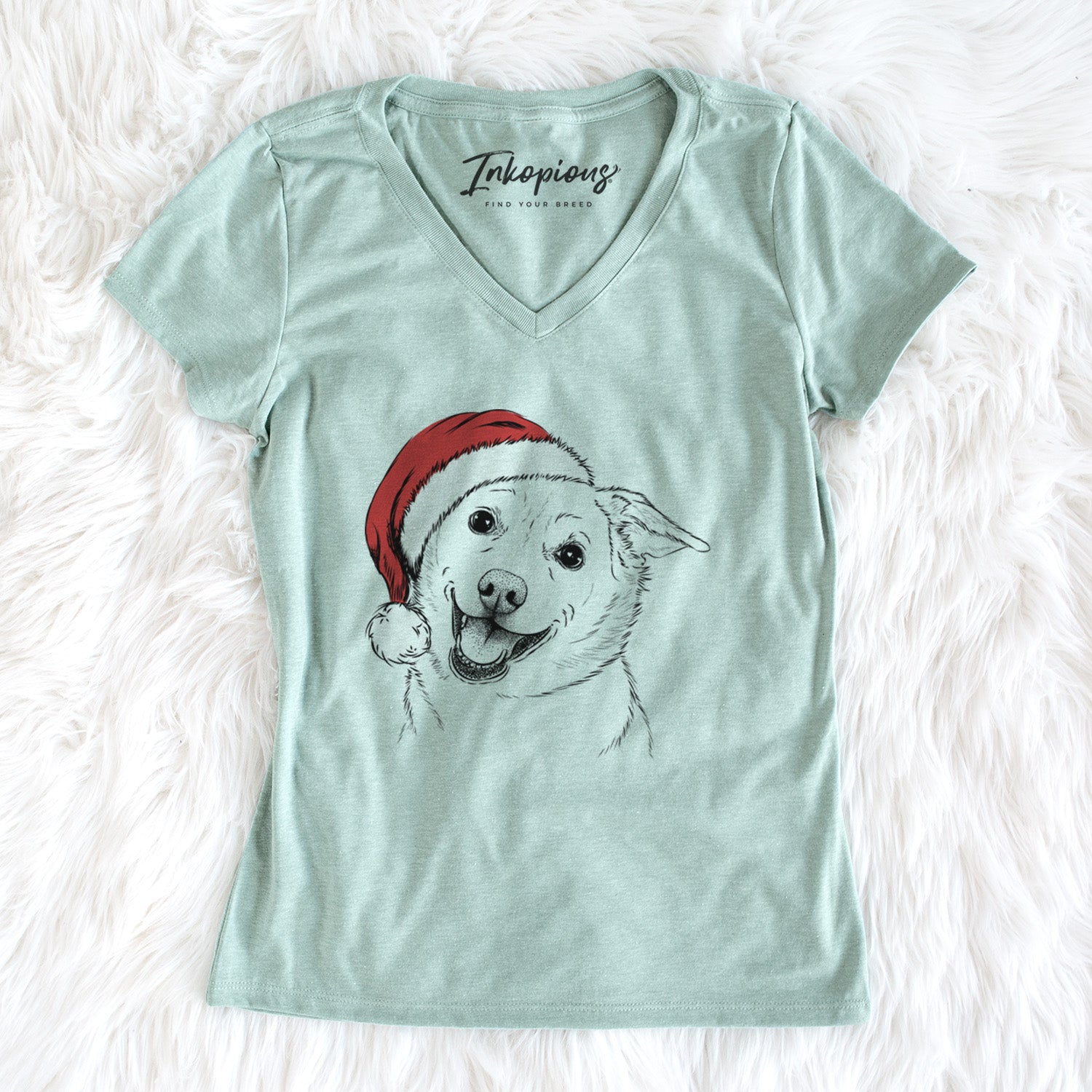 Santa Jazz the Lab Mix - Women's Perfect V-neck Shirt