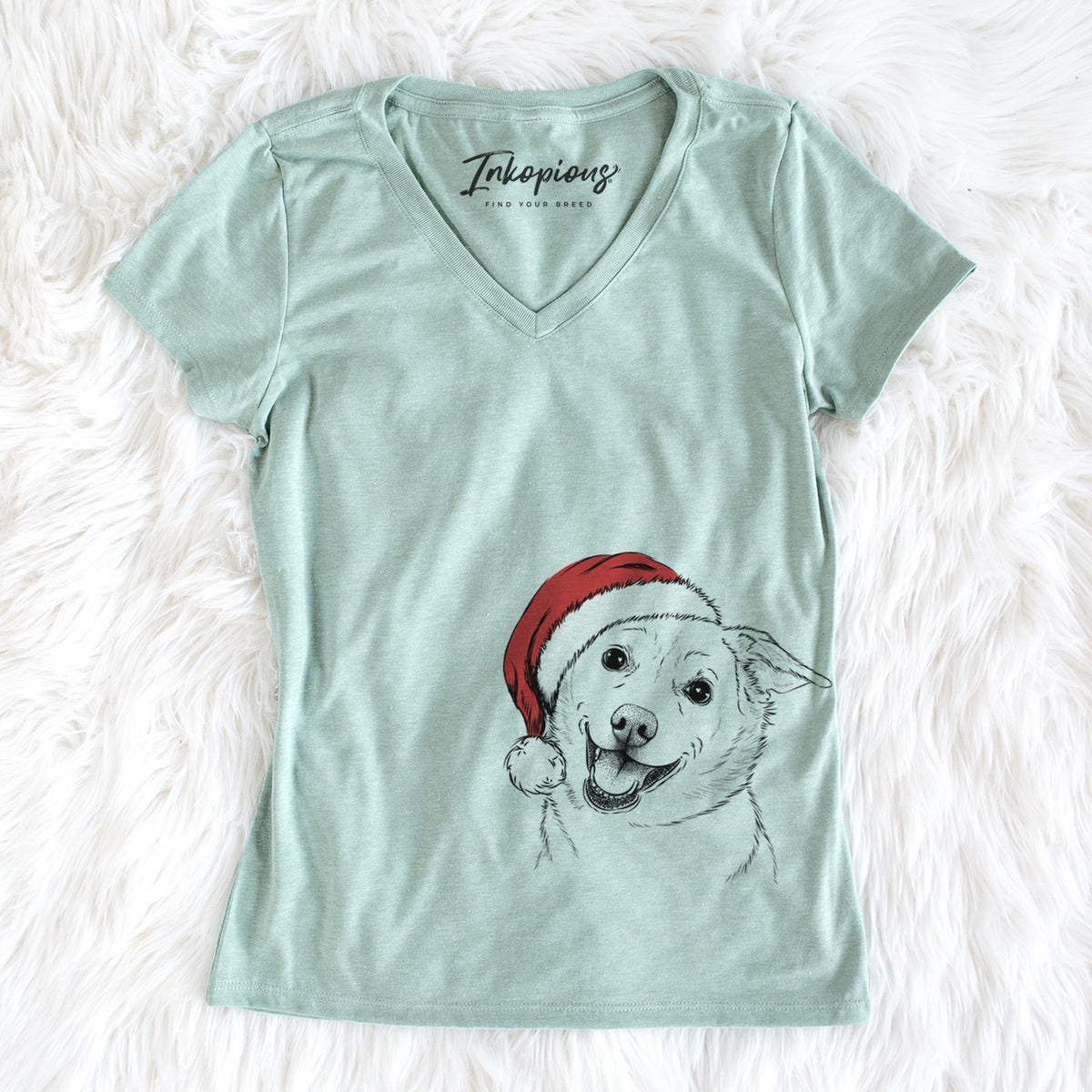 Santa Jazz the Lab Mix - Women&#39;s Perfect V-neck Shirt