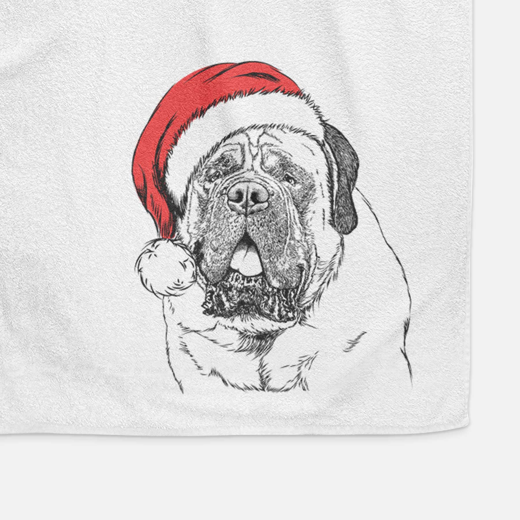 Jed the English Mastiff Decorative Hand Towel