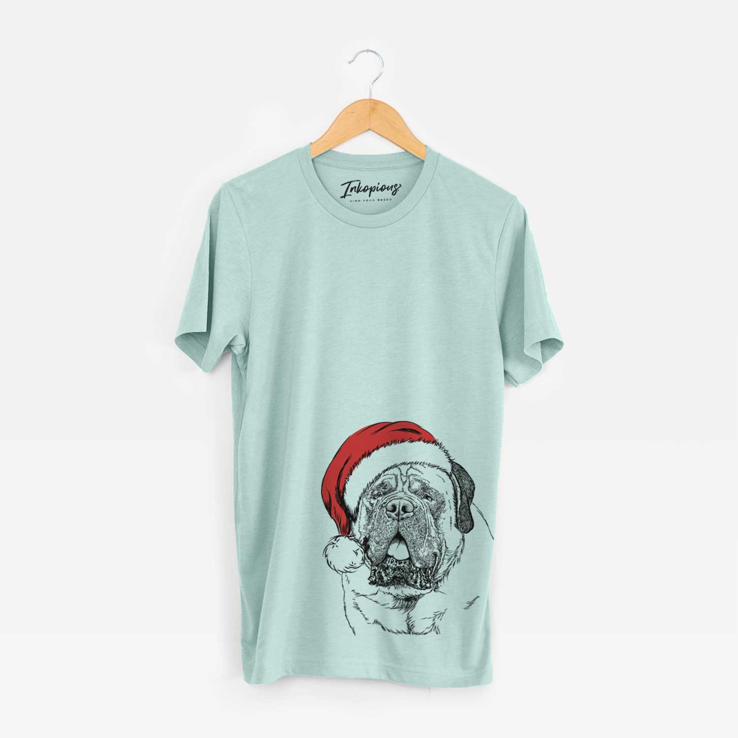 Santa Jed the English Mastiff - Unisex Crewneck