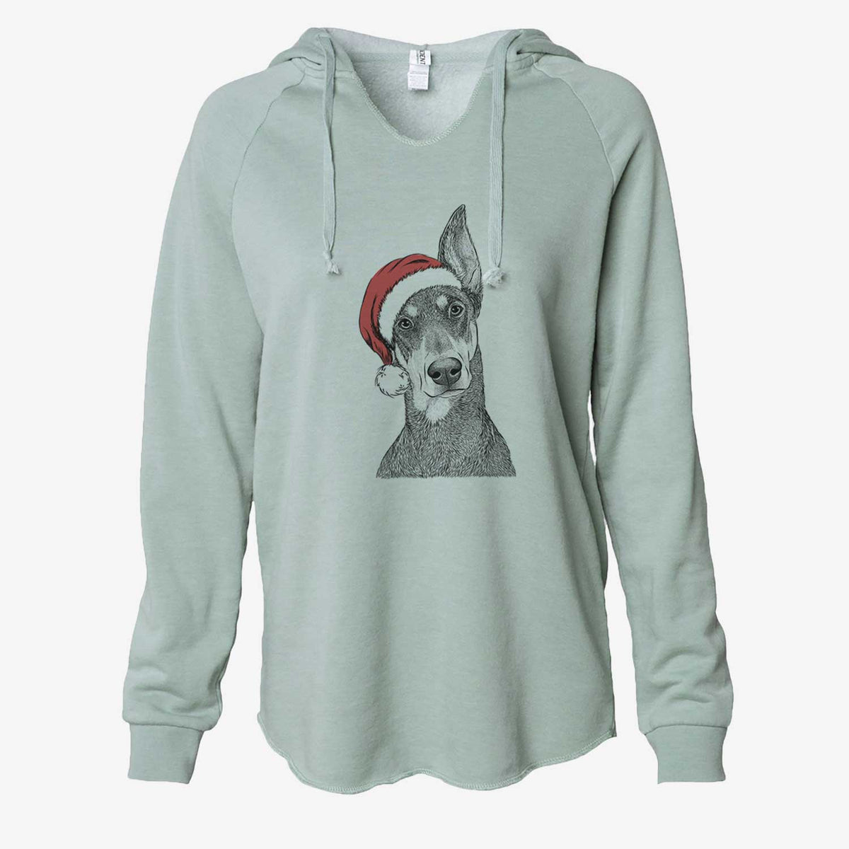 Jenna the Doberman Pinscher - Cali Wave Hooded Sweatshirt