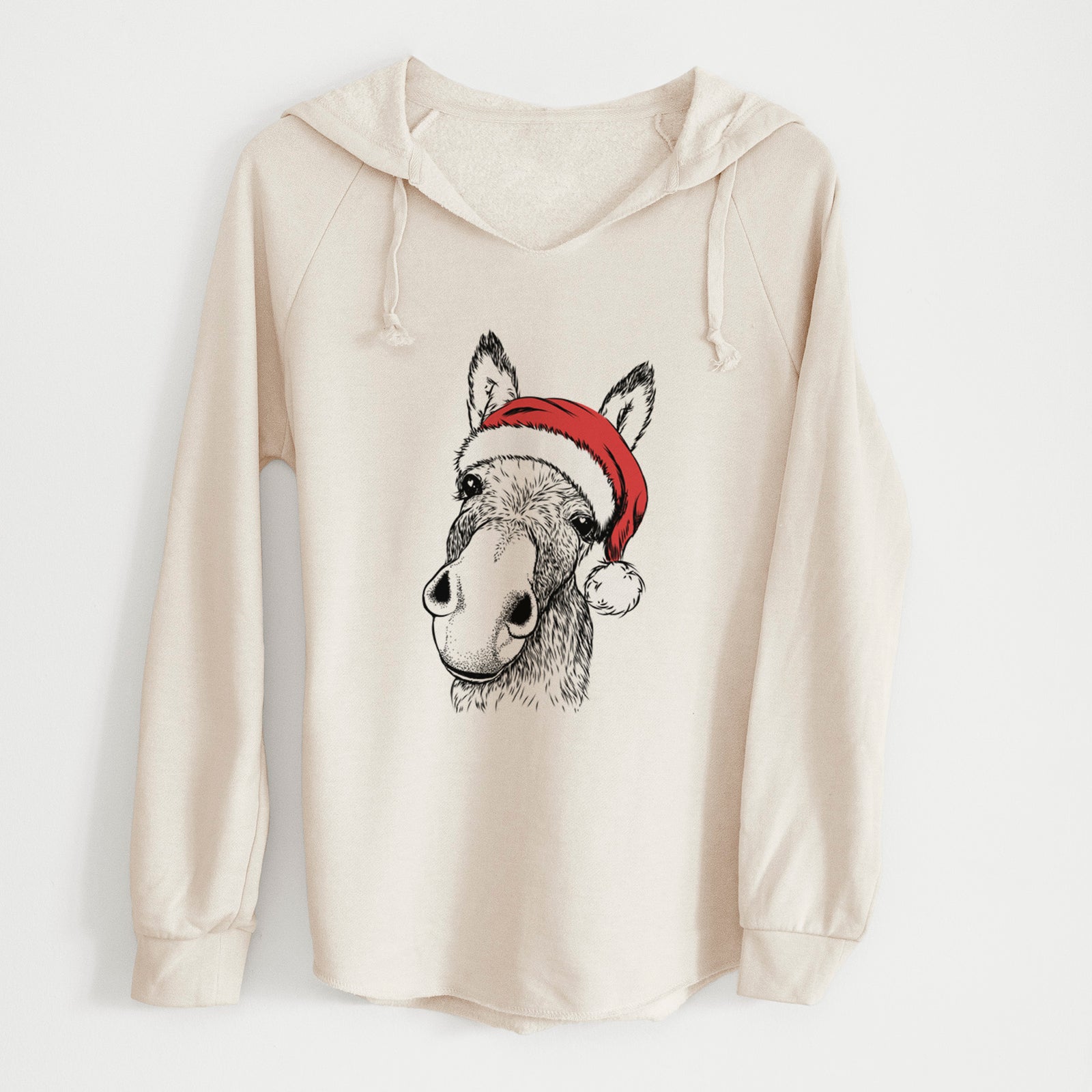 Santa Jenny the Donkey - Cali Wave Hooded Sweatshirt