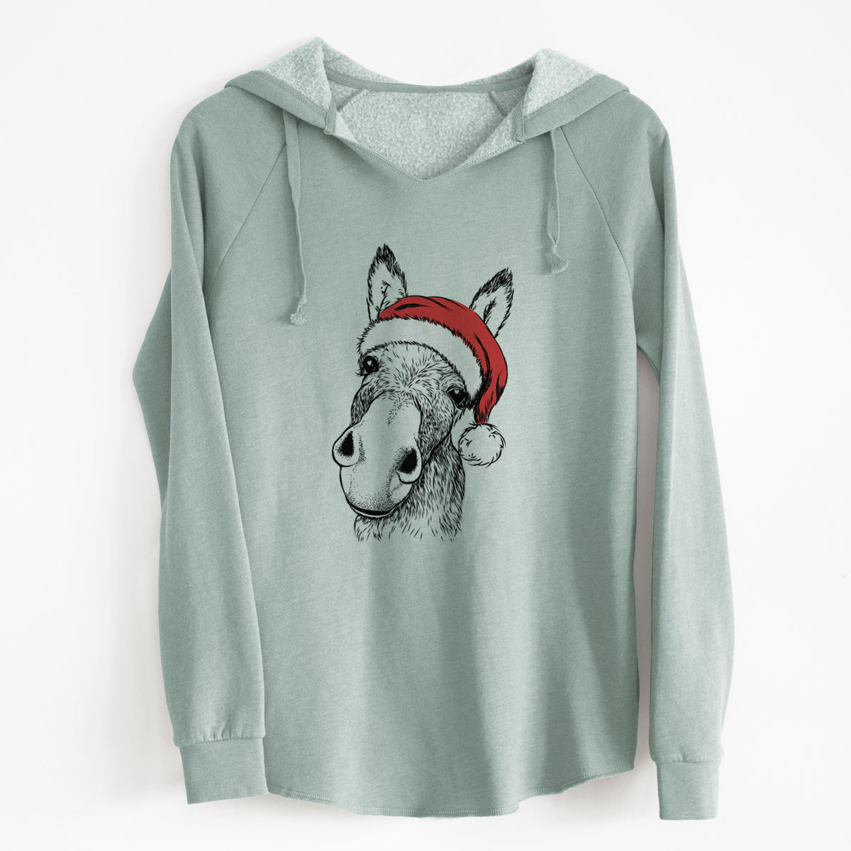 Santa Jenny the Donkey - Cali Wave Hooded Sweatshirt