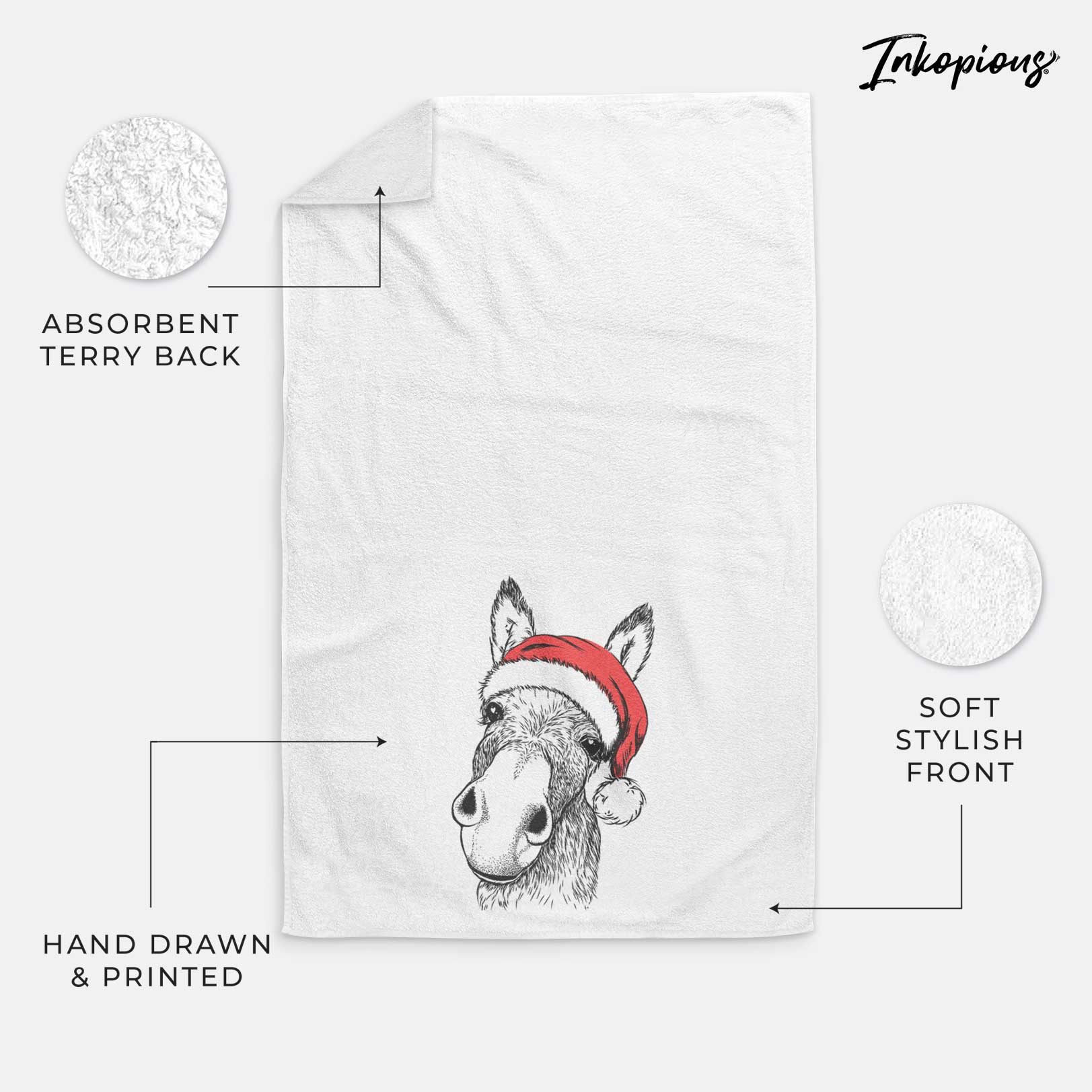 Jenny the Donkey Decorative Hand Towel