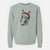 Santa Jenny the Donkey - Unisex Pigment Dyed Crew Sweatshirt