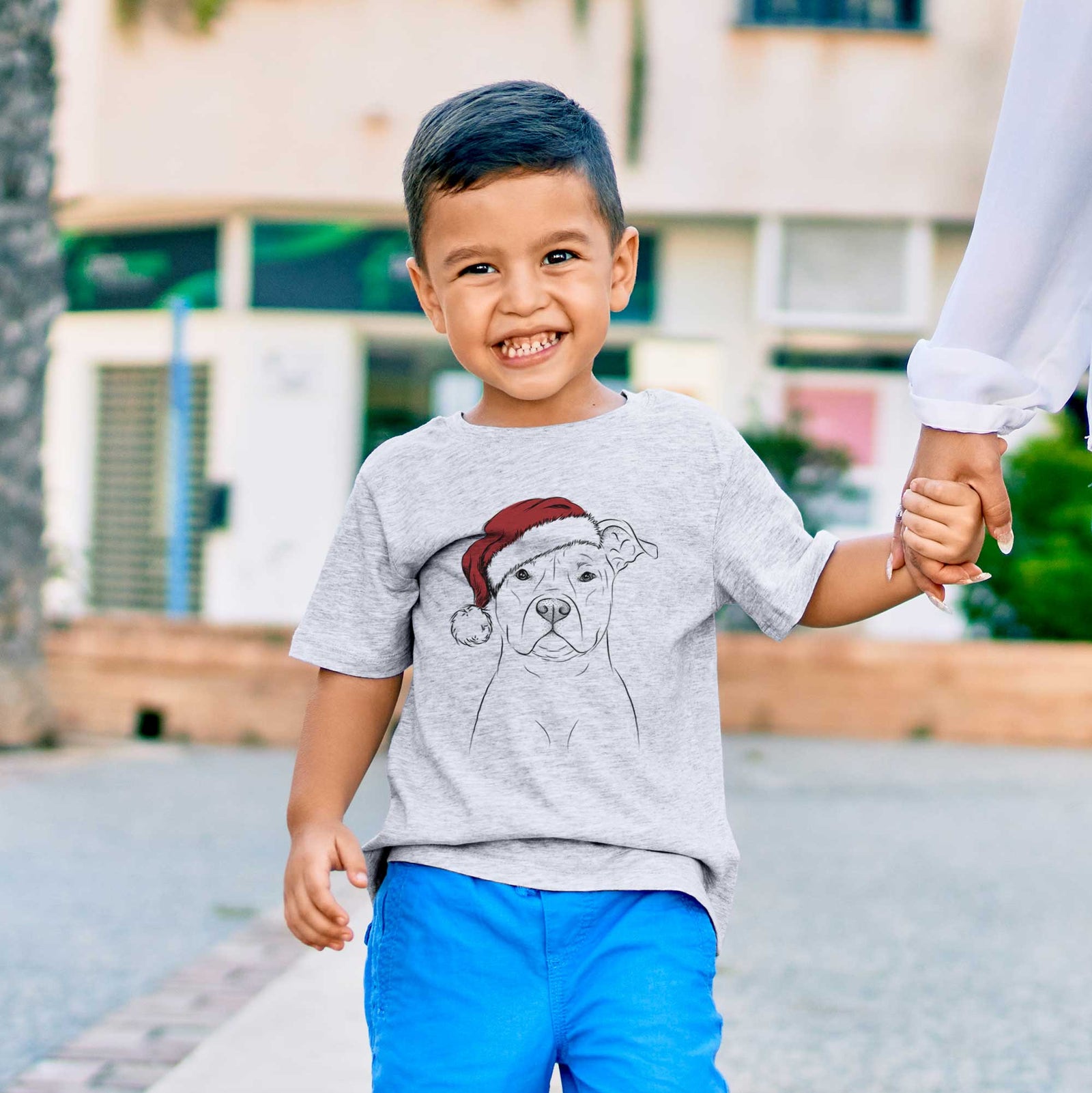 Santa Jethro the American Stafforsdhire Terrier - Kids/Youth/Toddler Shirt