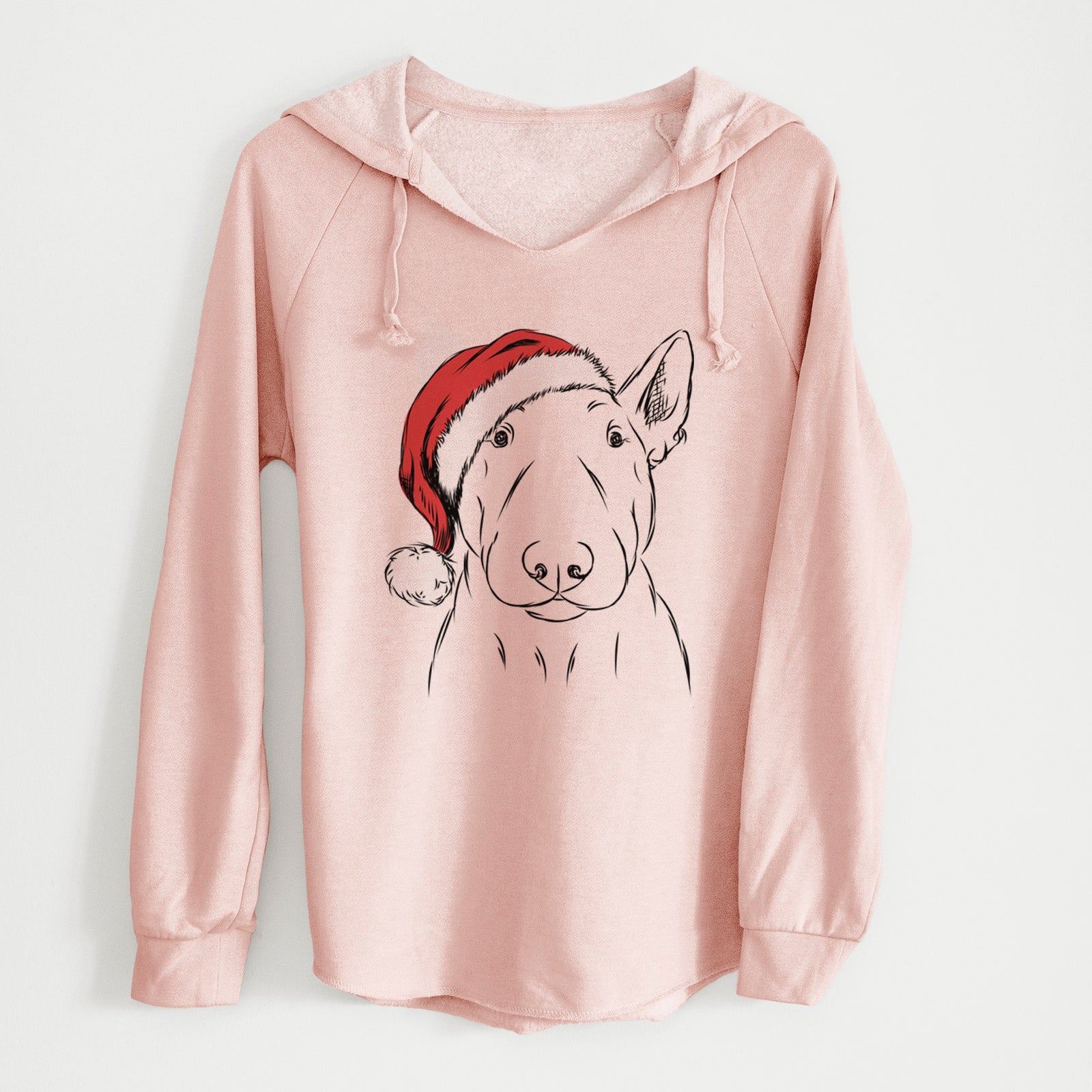 Santa Jett the Bull Terrier - Cali Wave Hooded Sweatshirt