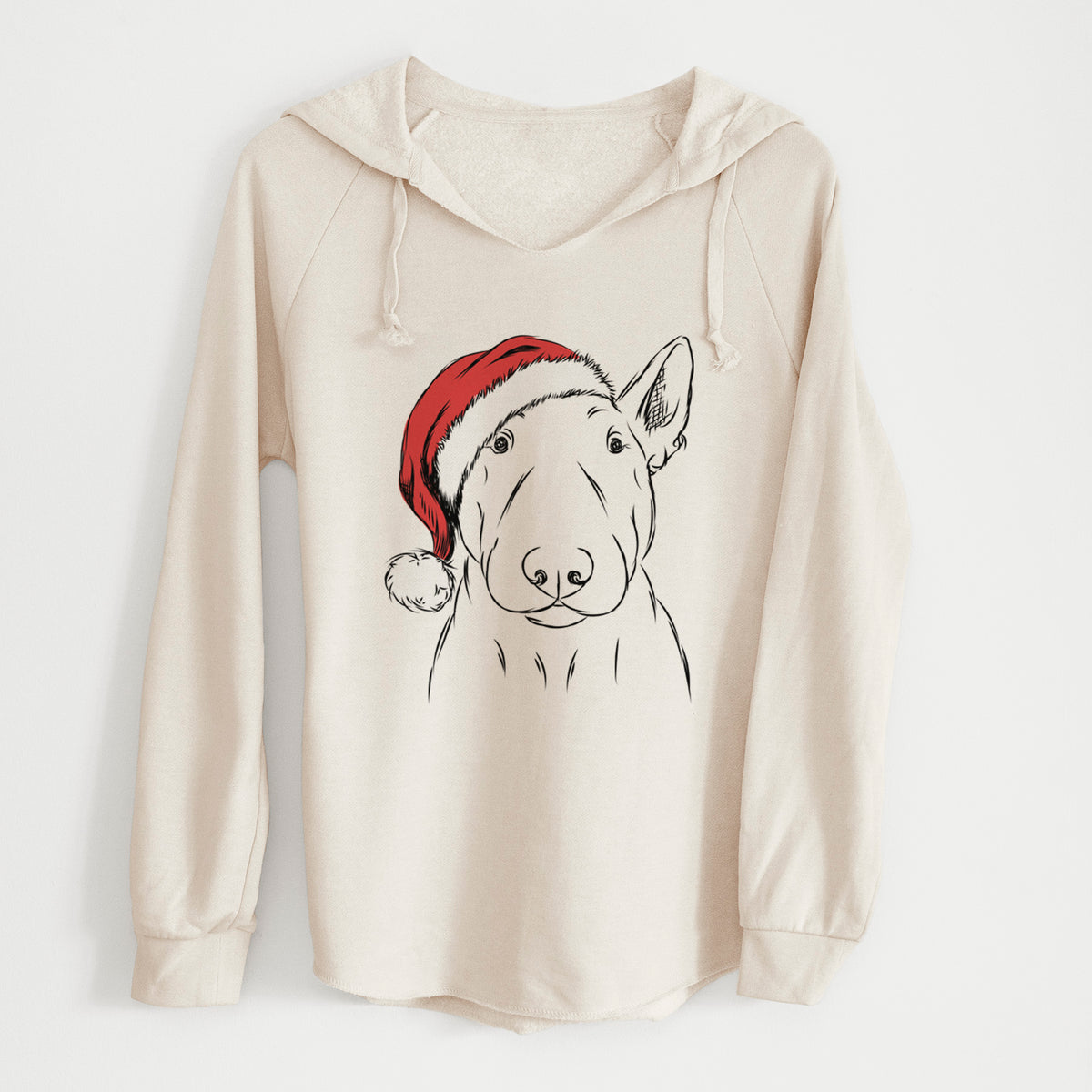Santa Jett the Bull Terrier - Cali Wave Hooded Sweatshirt