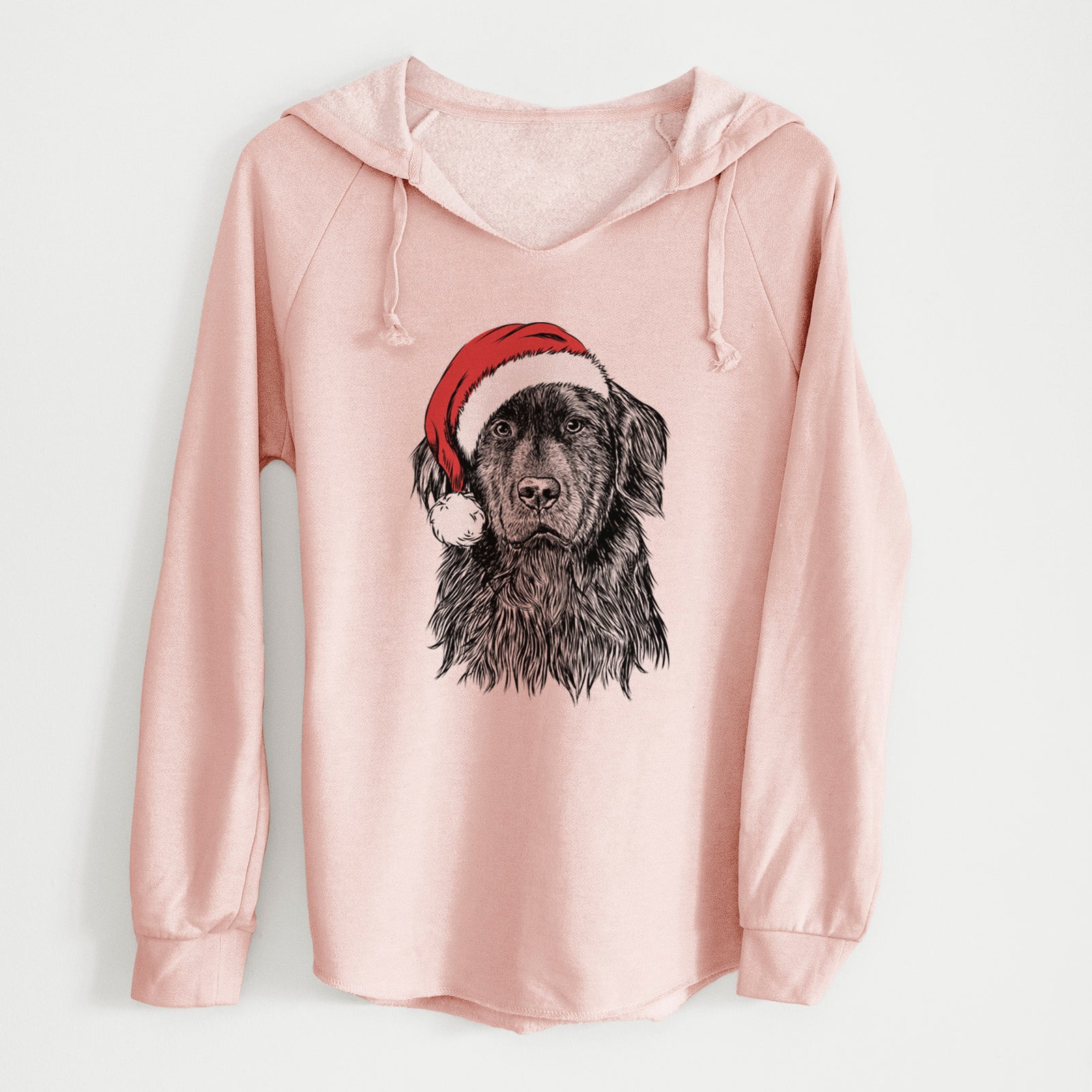 Santa Jinx the Newfoundland - Cali Wave Hooded Sweatshirt