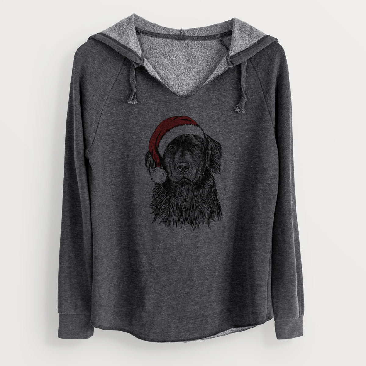 Santa Jinx the Newfoundland - Cali Wave Hooded Sweatshirt