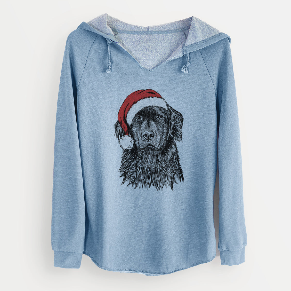 Santa Jinx the Newfoundland - Cali Wave Hooded Sweatshirt