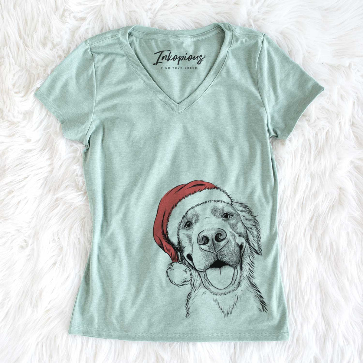 Jordy the Golden Retriever - Women's V-neck Shirt