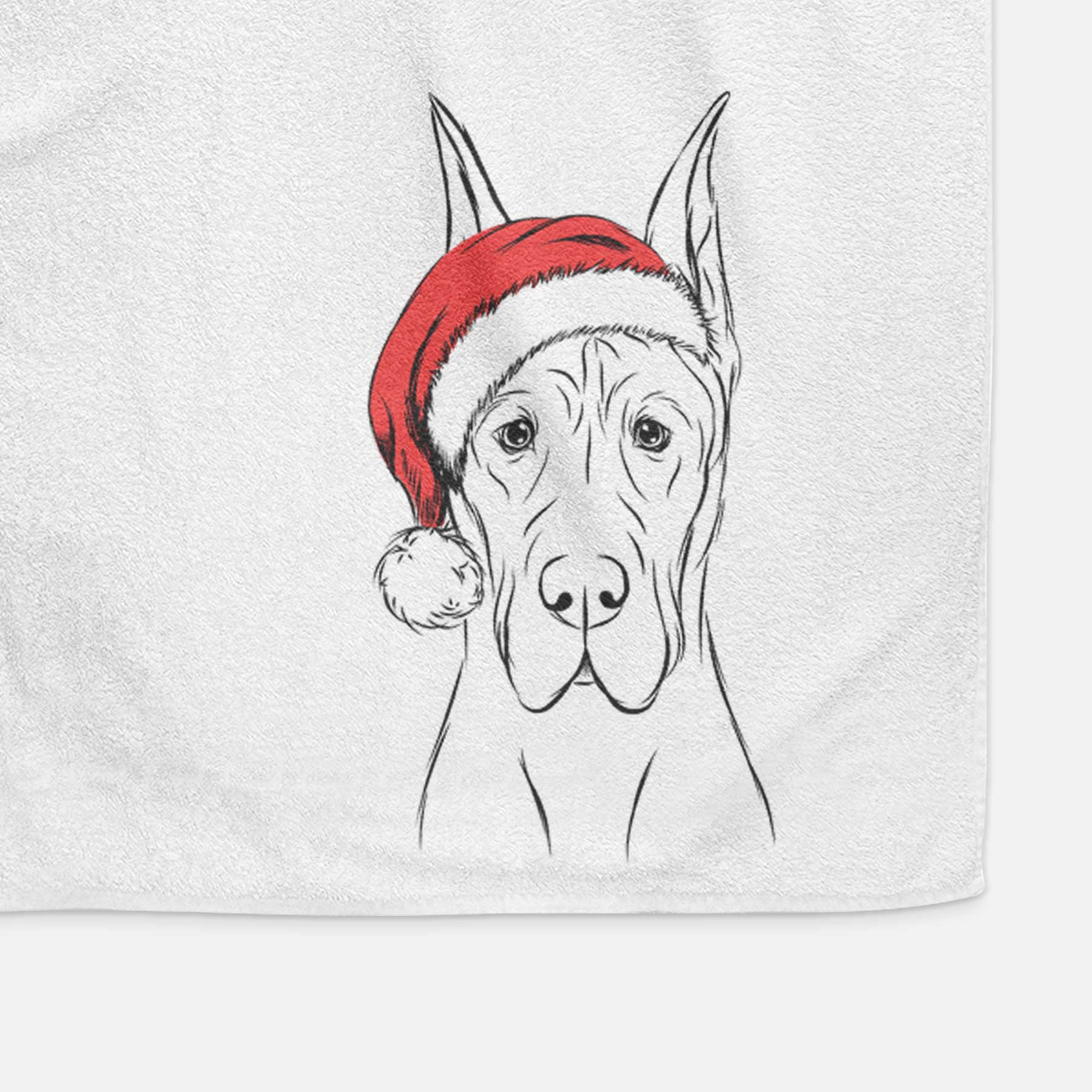 Jude the Great Dane Decorative Hand Towel