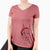 Santa Jude the Great Dane - Women's V-neck Shirt