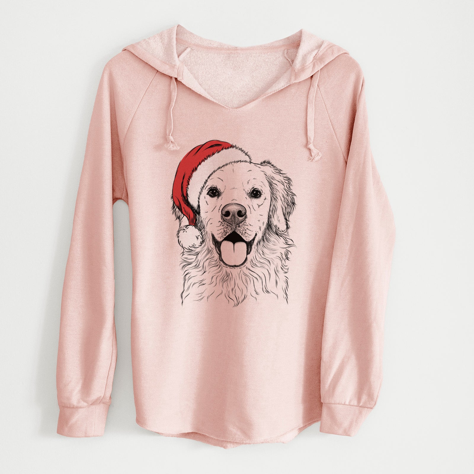 Santa Juniper the Golden Retriever - Cali Wave Hooded Sweatshirt