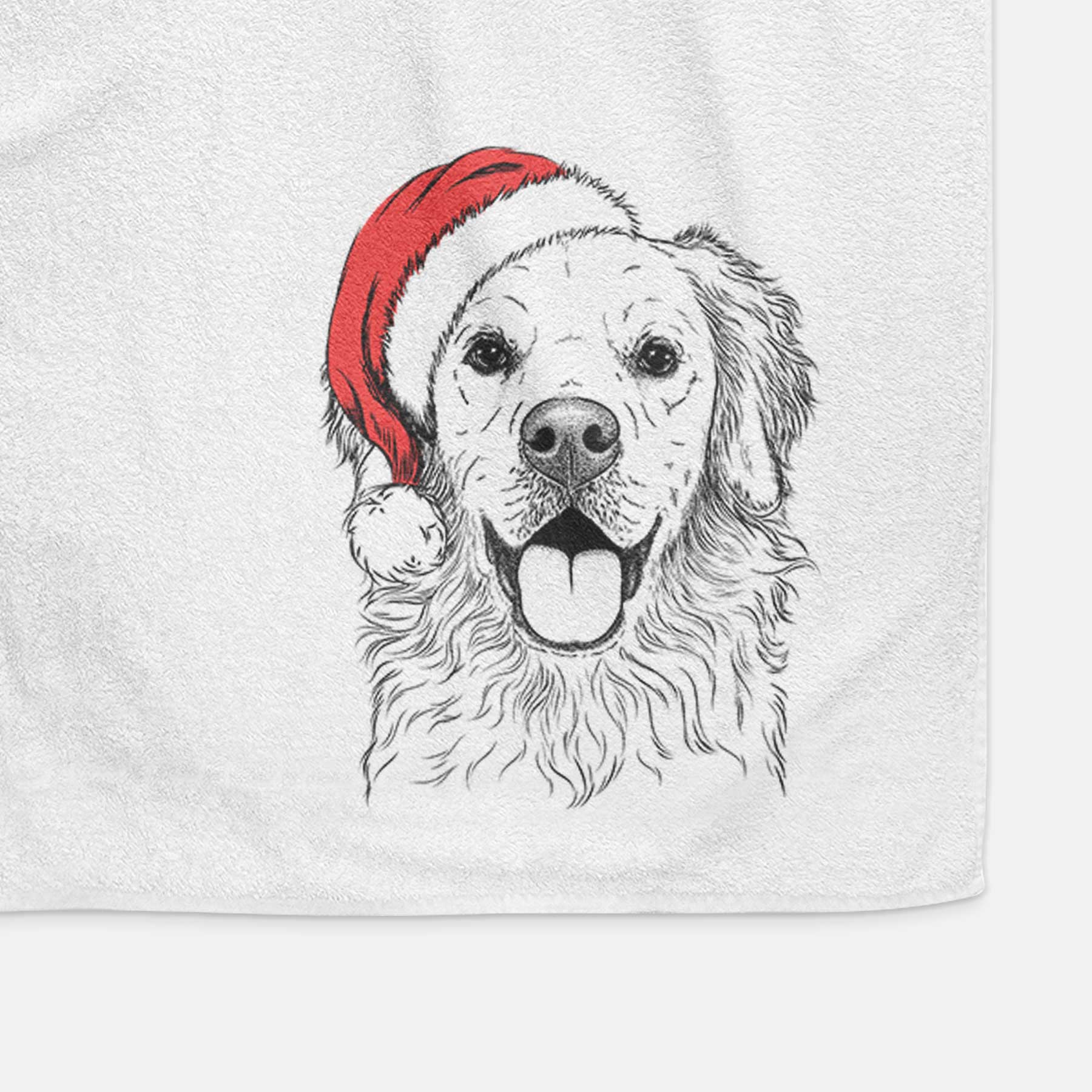 Juniper the Golden Retriever Decorative Hand Towel