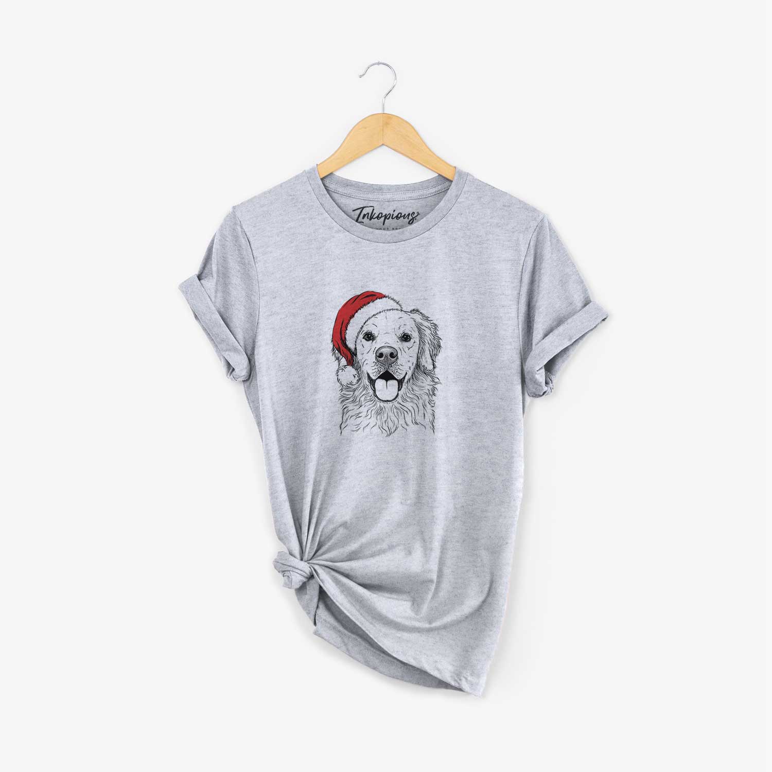 Santa Juniper the Golden Retriever - Unisex Crewneck