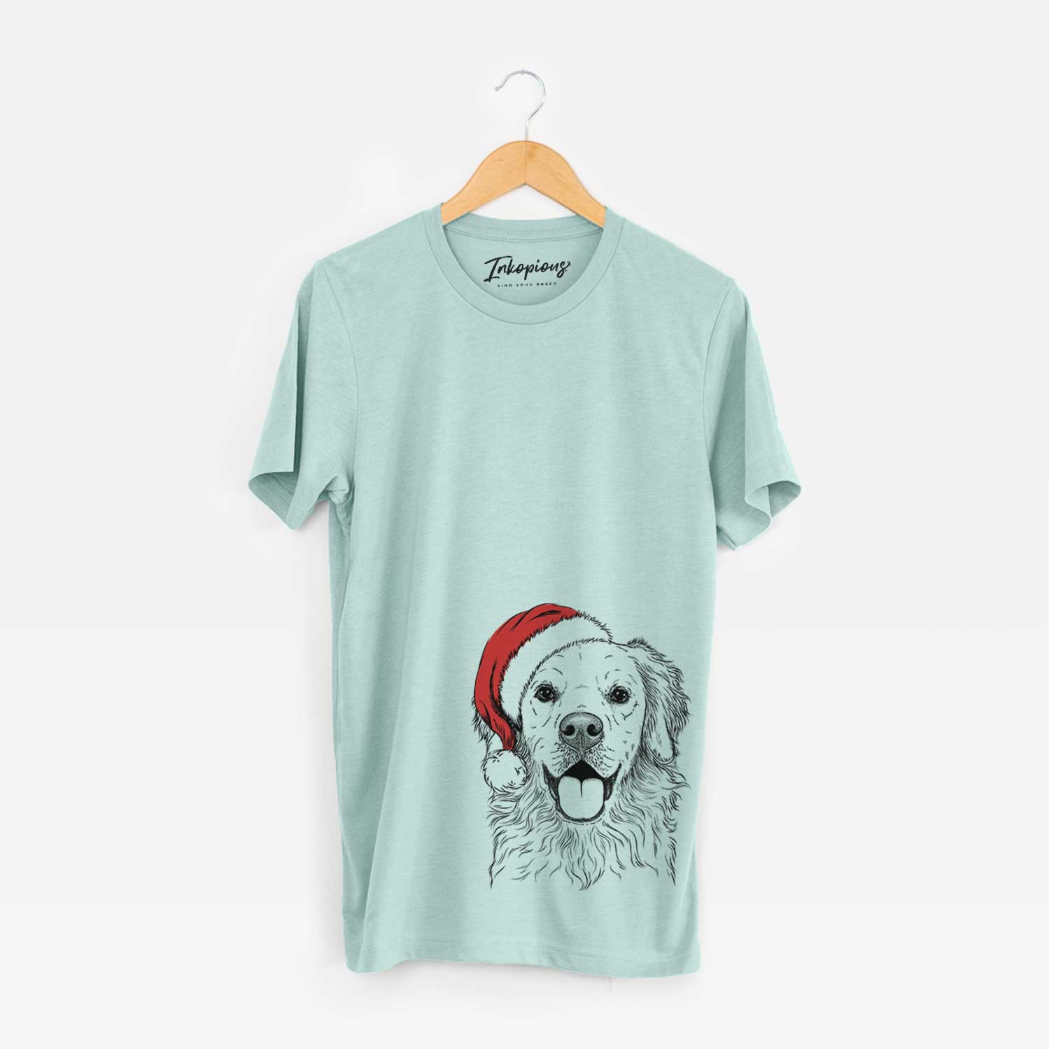 Santa Juniper the Golden Retriever - Unisex Crewneck