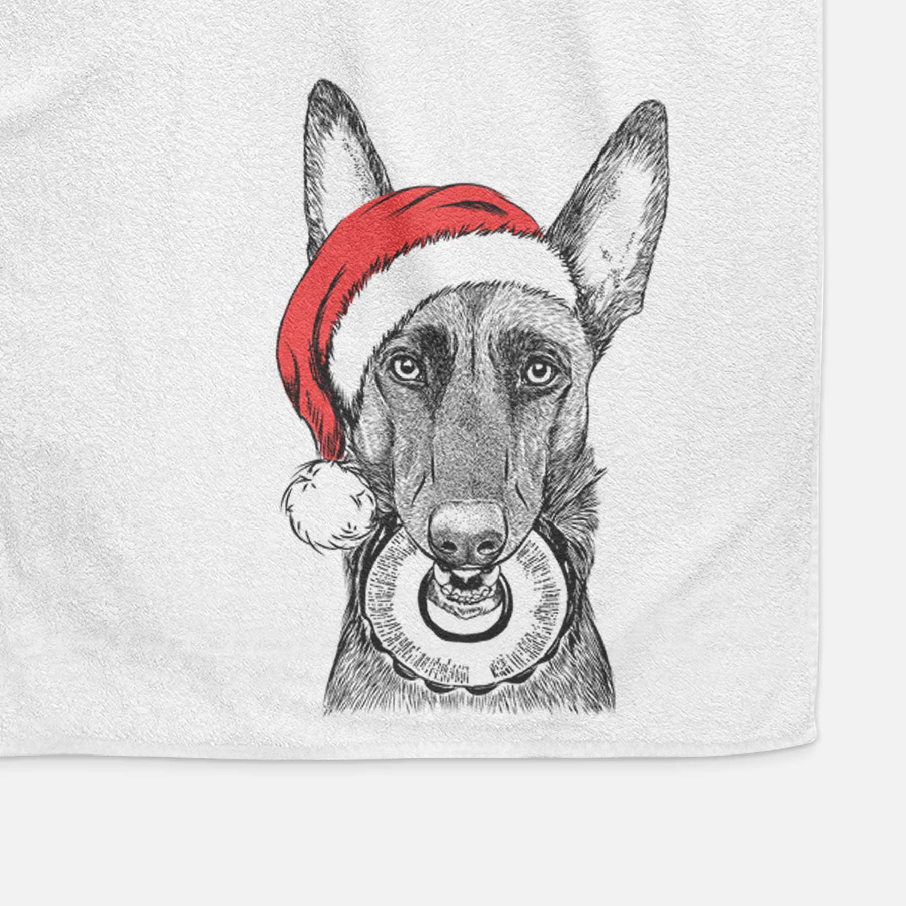 Juno the Belgian Malinois Decorative Hand Towel