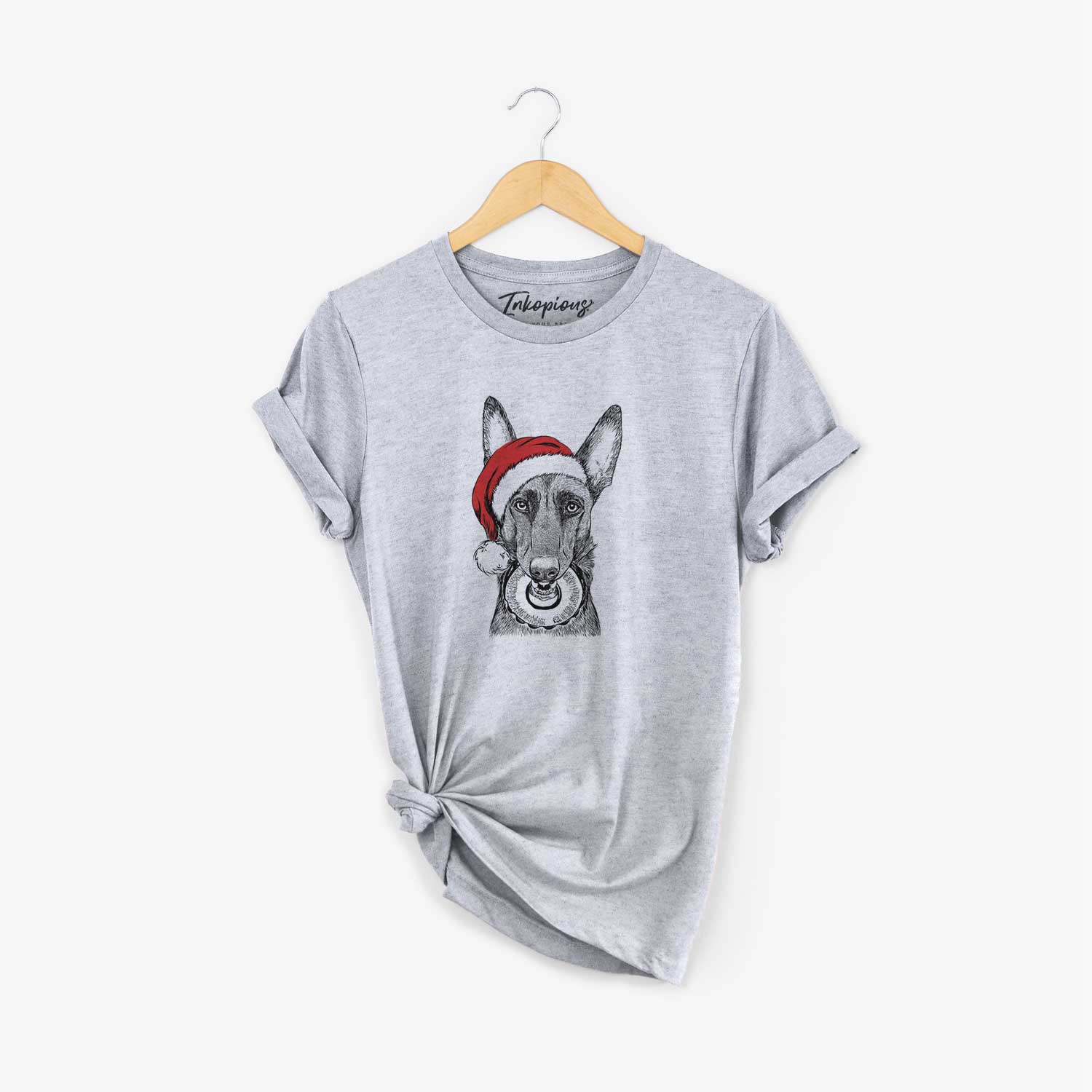 Santa Juno the Belgian Malinois - Unisex Crewneck