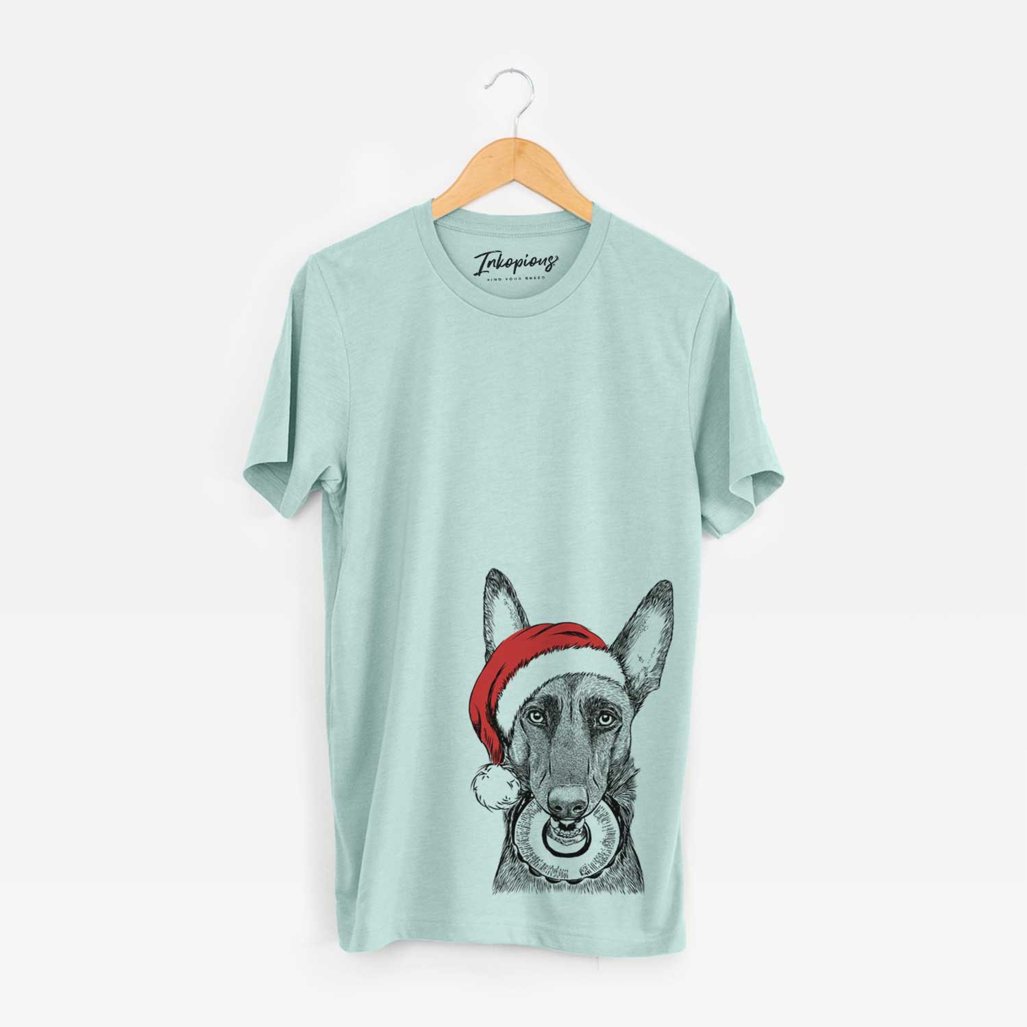Santa Juno the Belgian Malinois - Unisex Crewneck