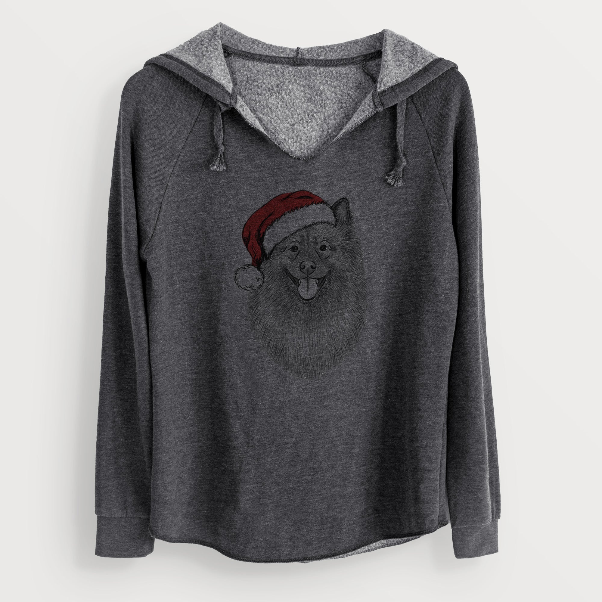 Santa Kai the Keeshond - Cali Wave Hooded Sweatshirt