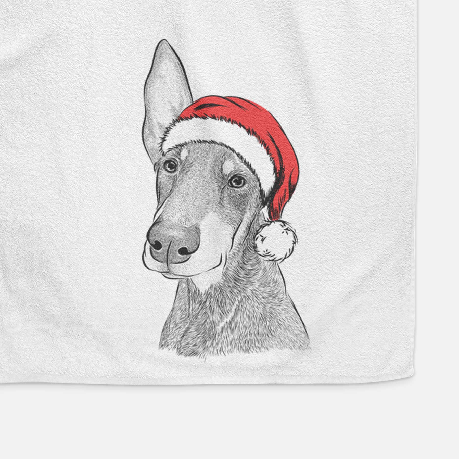 Kain the Doberman Pinscher Decorative Hand Towel