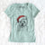 Santa Kami the West Highland Terrier - Women's V-neck Shirt