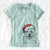 Santa Kami the West Highland Terrier - Women's V-neck Shirt