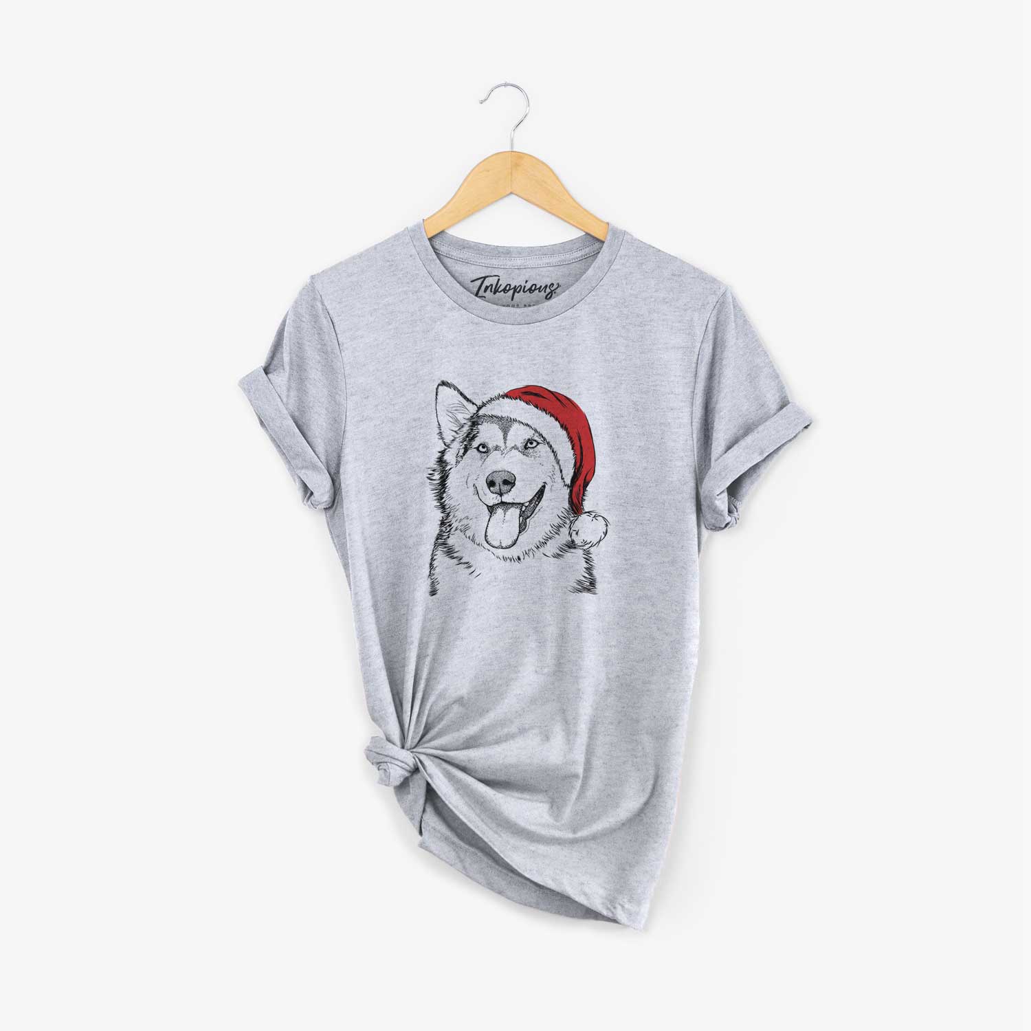 Santa Kaskae the Alaskan Malamute - Unisex Crewneck