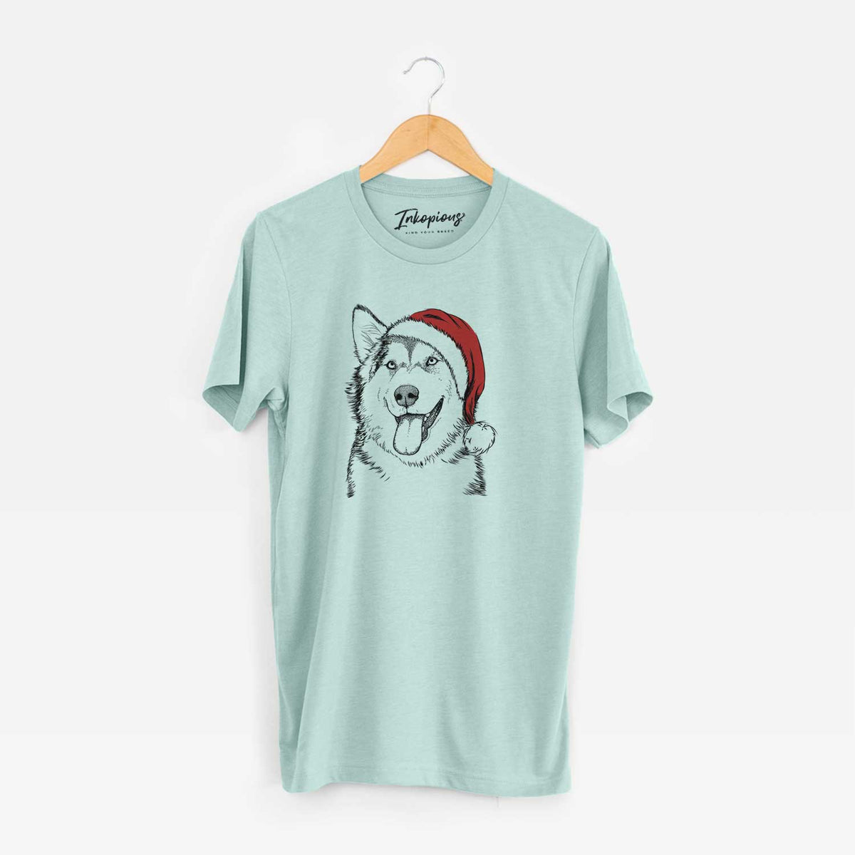 Santa Kaskae the Alaskan Malamute - Unisex Crewneck