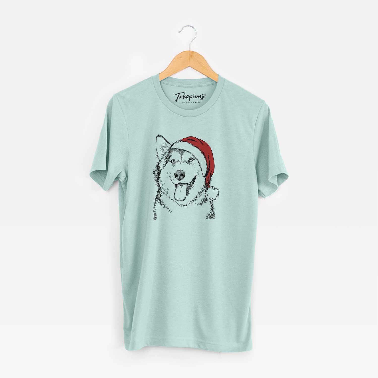 Santa Kaskae the Alaskan Malamute - Unisex Crewneck