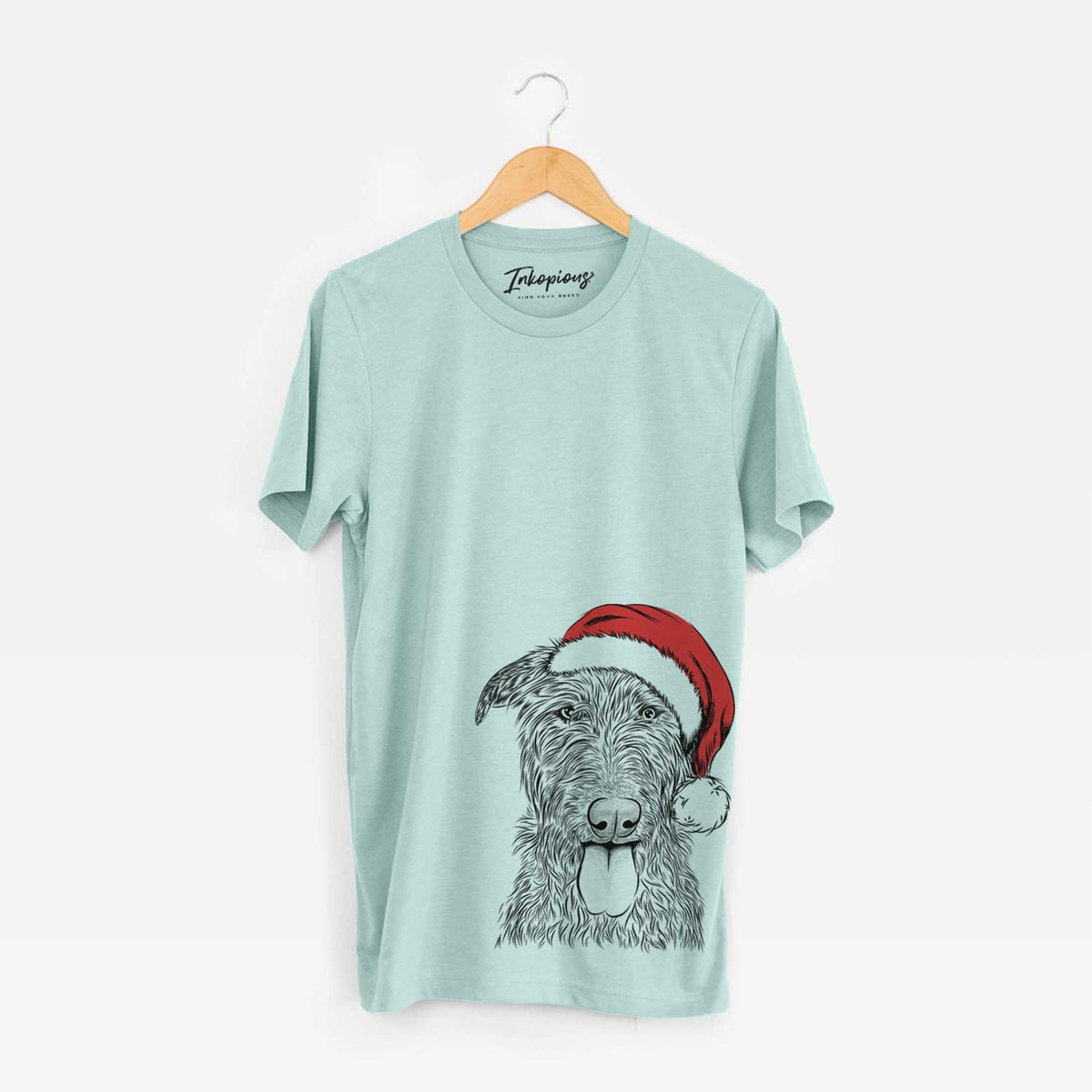 Santa Keeva the Irish Wolfhound - Unisex Crewneck