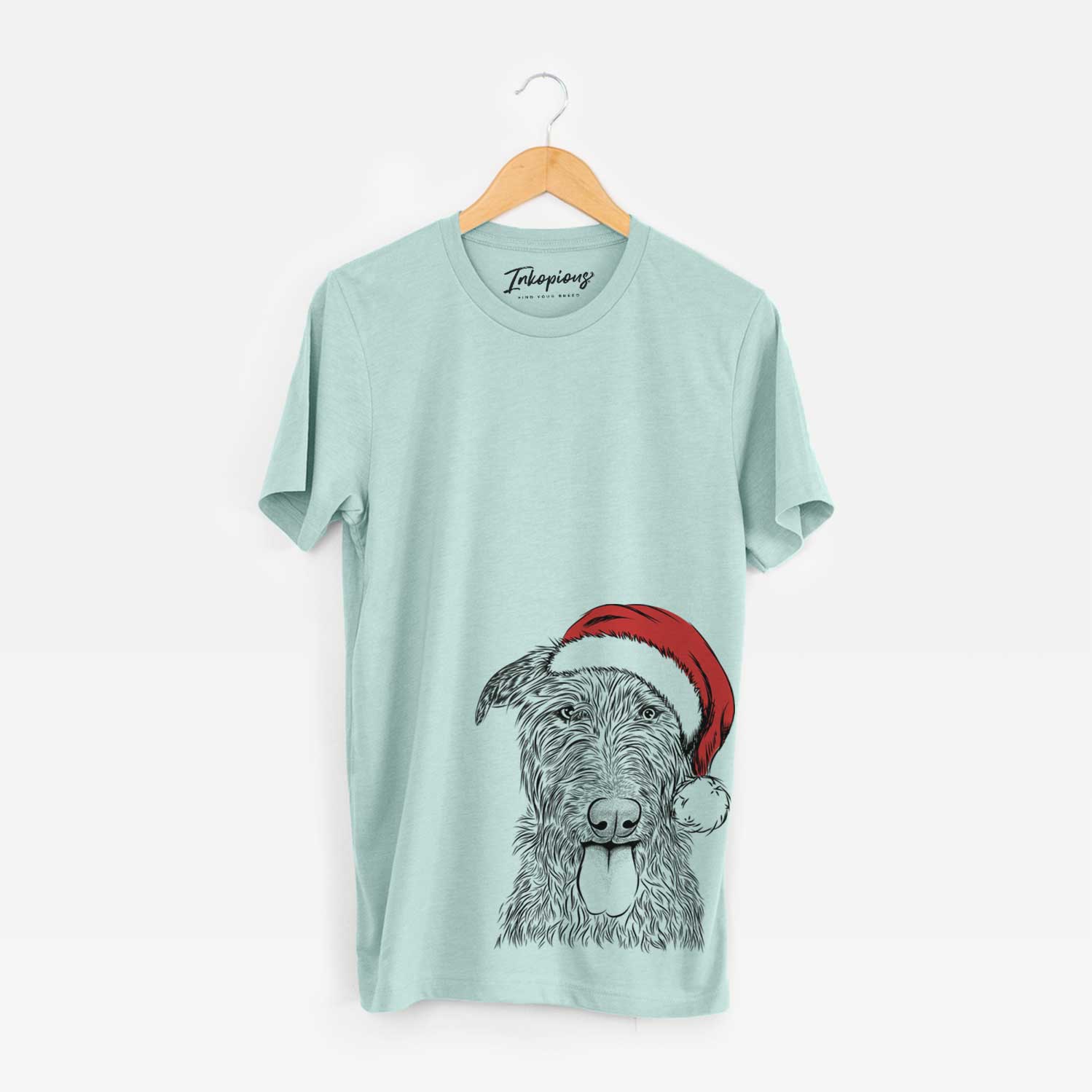 Santa Keeva the Irish Wolfhound - Unisex Crewneck